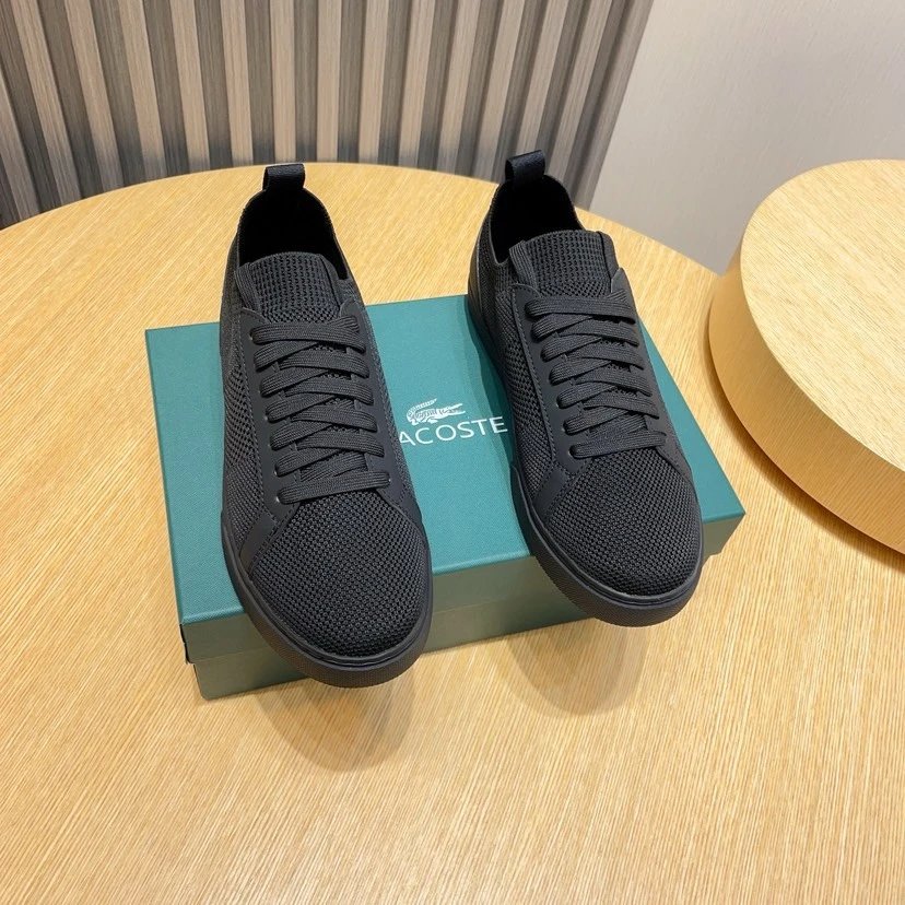Lacoste Black Classic Sneakers - Gallery Image 2 - Detailed View