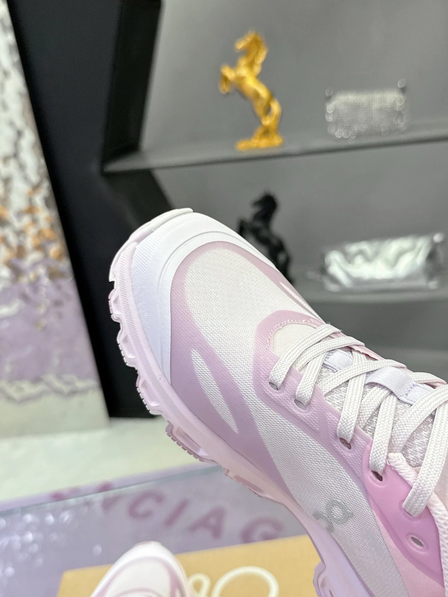 Loewe x On Running 3.0 Cloudtilt Sneakers Pink - Gallery Image 6 - Detailed View