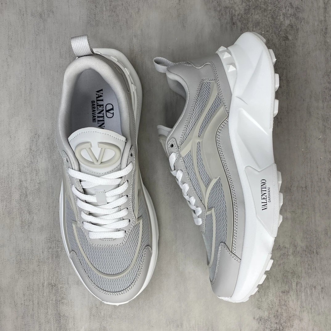 Chunky Mesh Sneakers Frost Gray - Gallery Image 3 - Detailed View