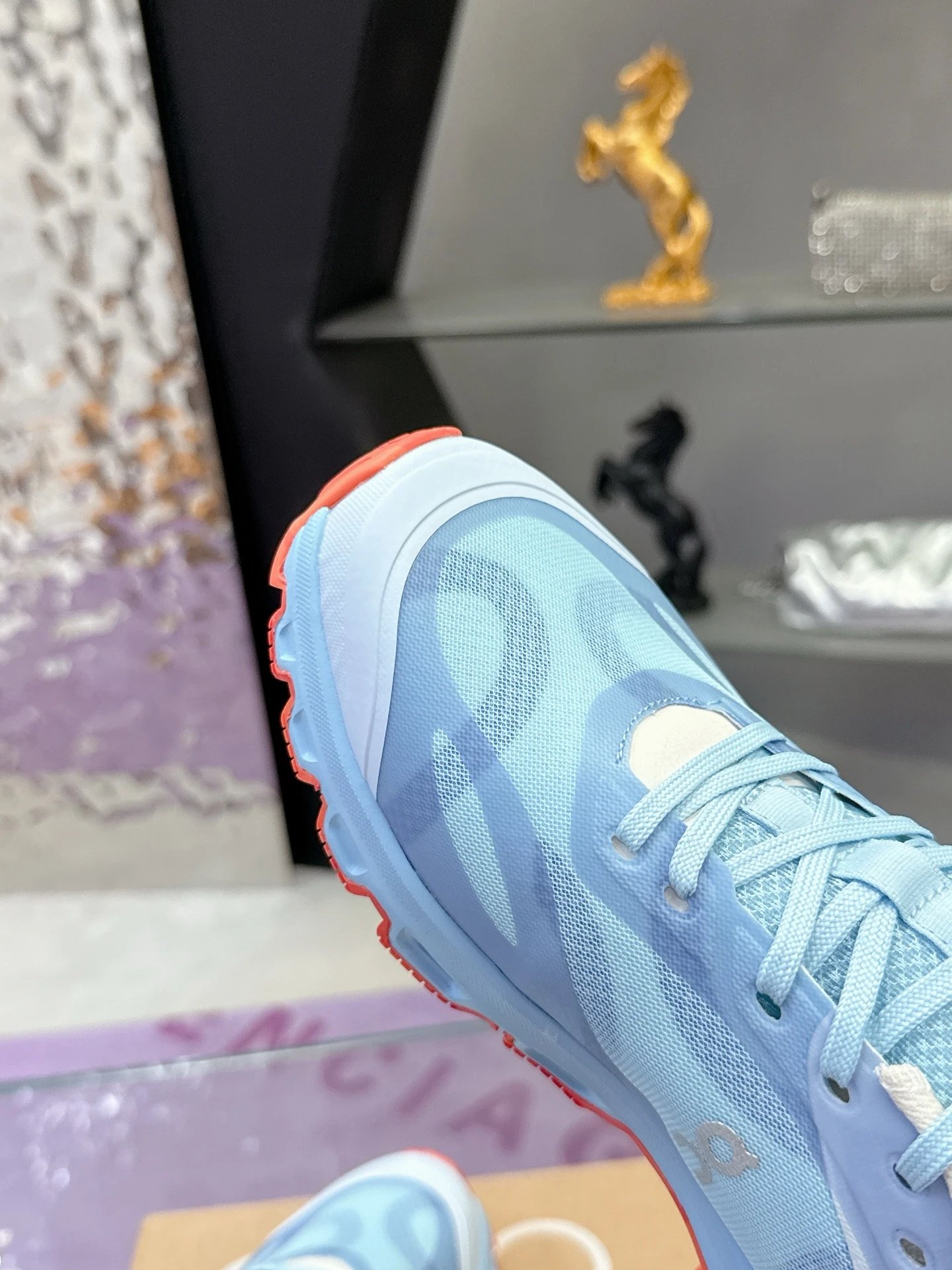 Loewe x On Running 3.0 Cloudtilt Sneakers Blue - Gallery Image 6 - Detailed View