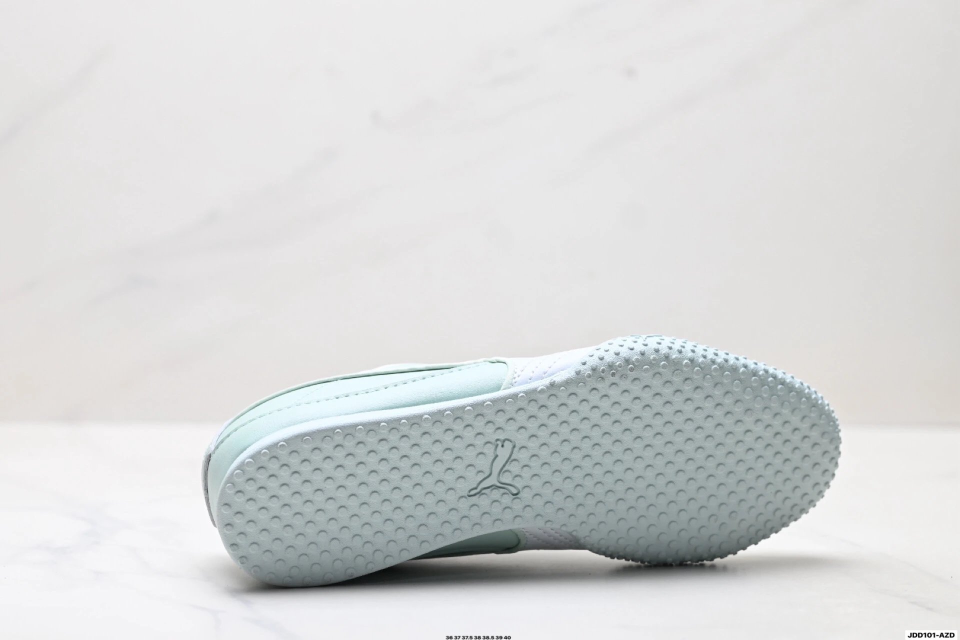 PUMA Bella V2 Leather Sneakers Mint Green - Gallery Image 9 - Detailed View