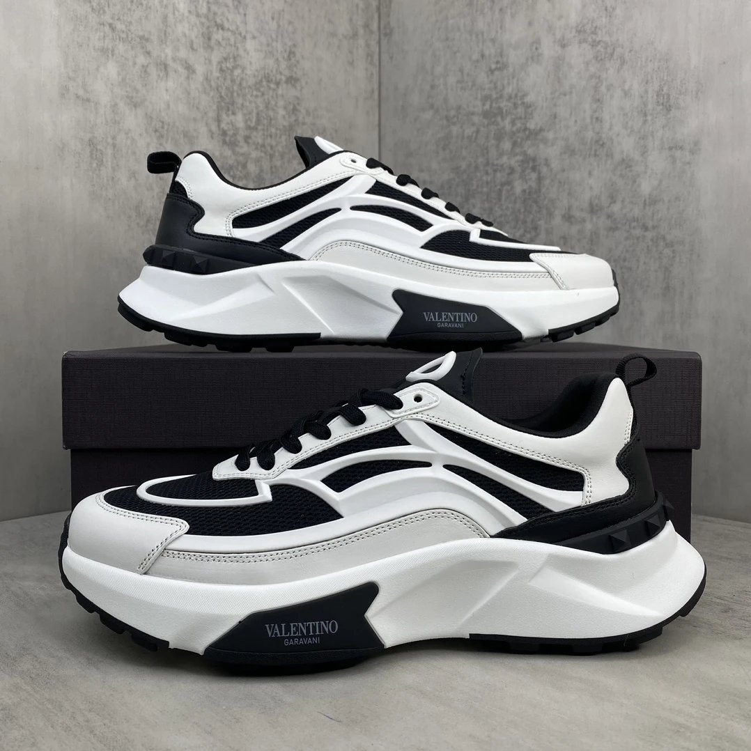 Chunky Mesh Sneakers True Act Ebony White - Gallery Image 9 - Detailed View