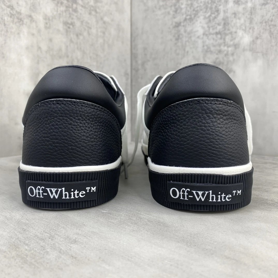 Low Vulcanized Canvas Sneakers Rubber Sole Leather Lining White Black - Gallery Image 5 - Detailed View