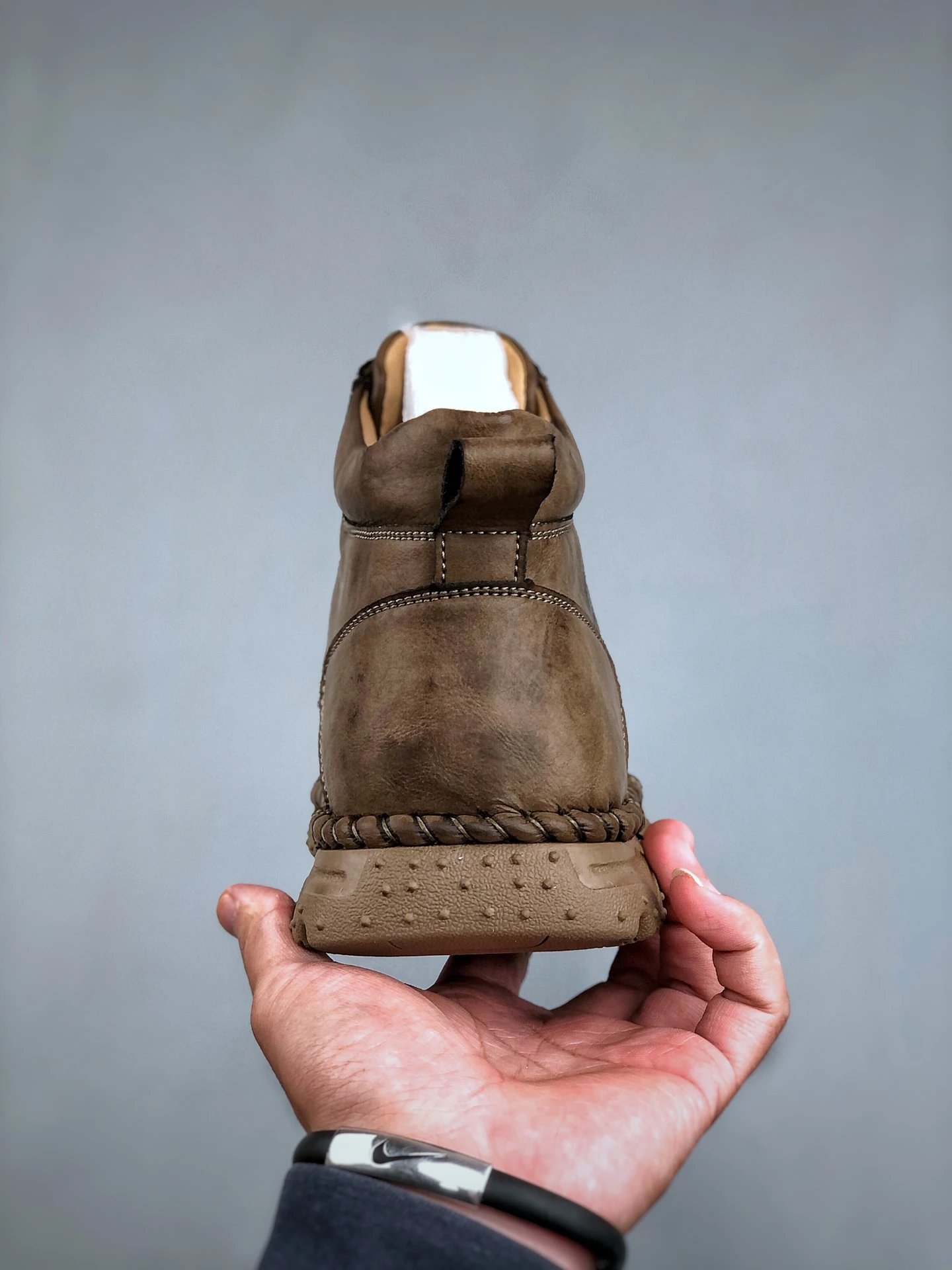 Premium Leather Waterproof Boots Ochre Brown - Gallery Image 7 - Detailed View