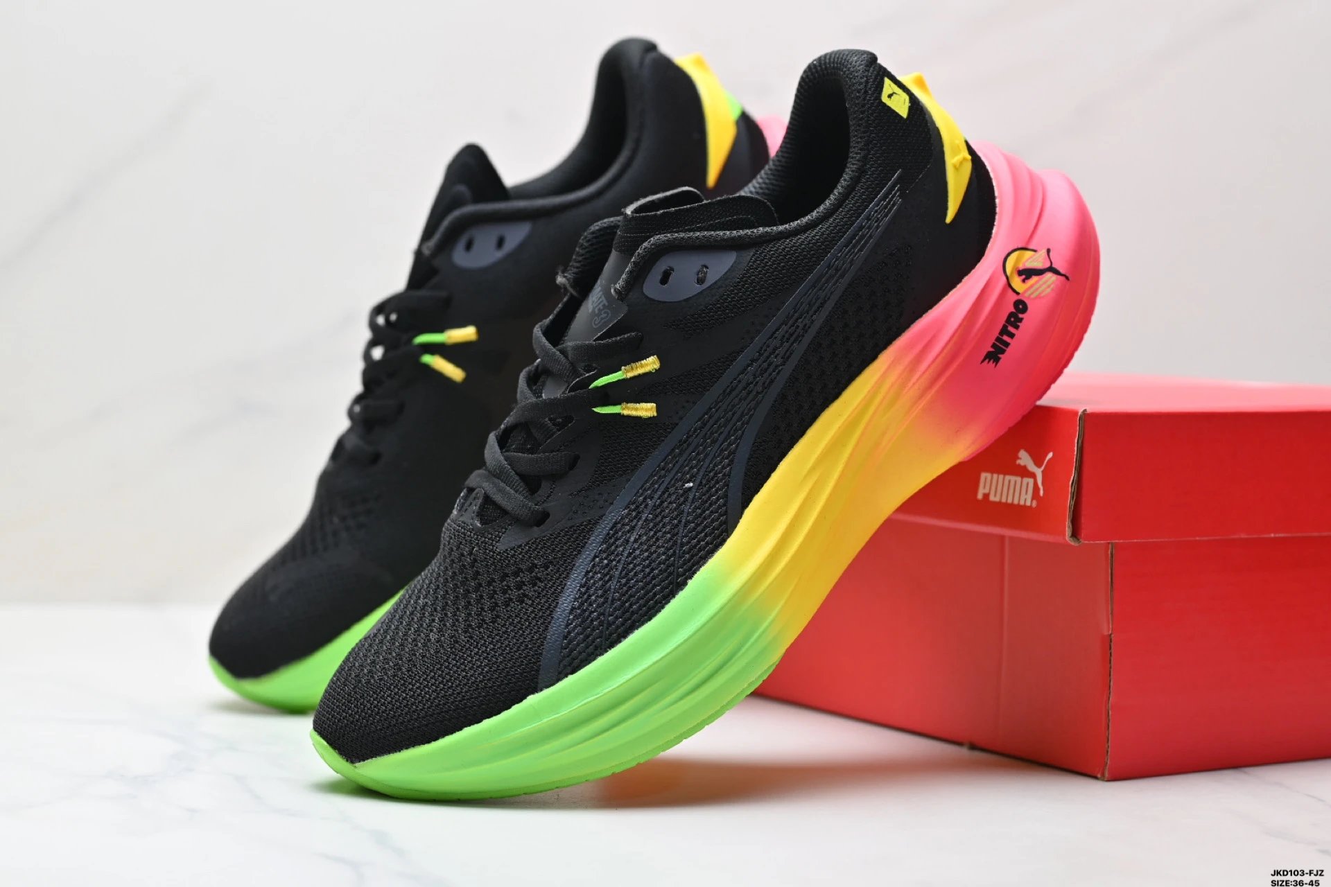 PUMA Deviate NITRO Sneakers Black - Gallery Image 8 - Detailed View