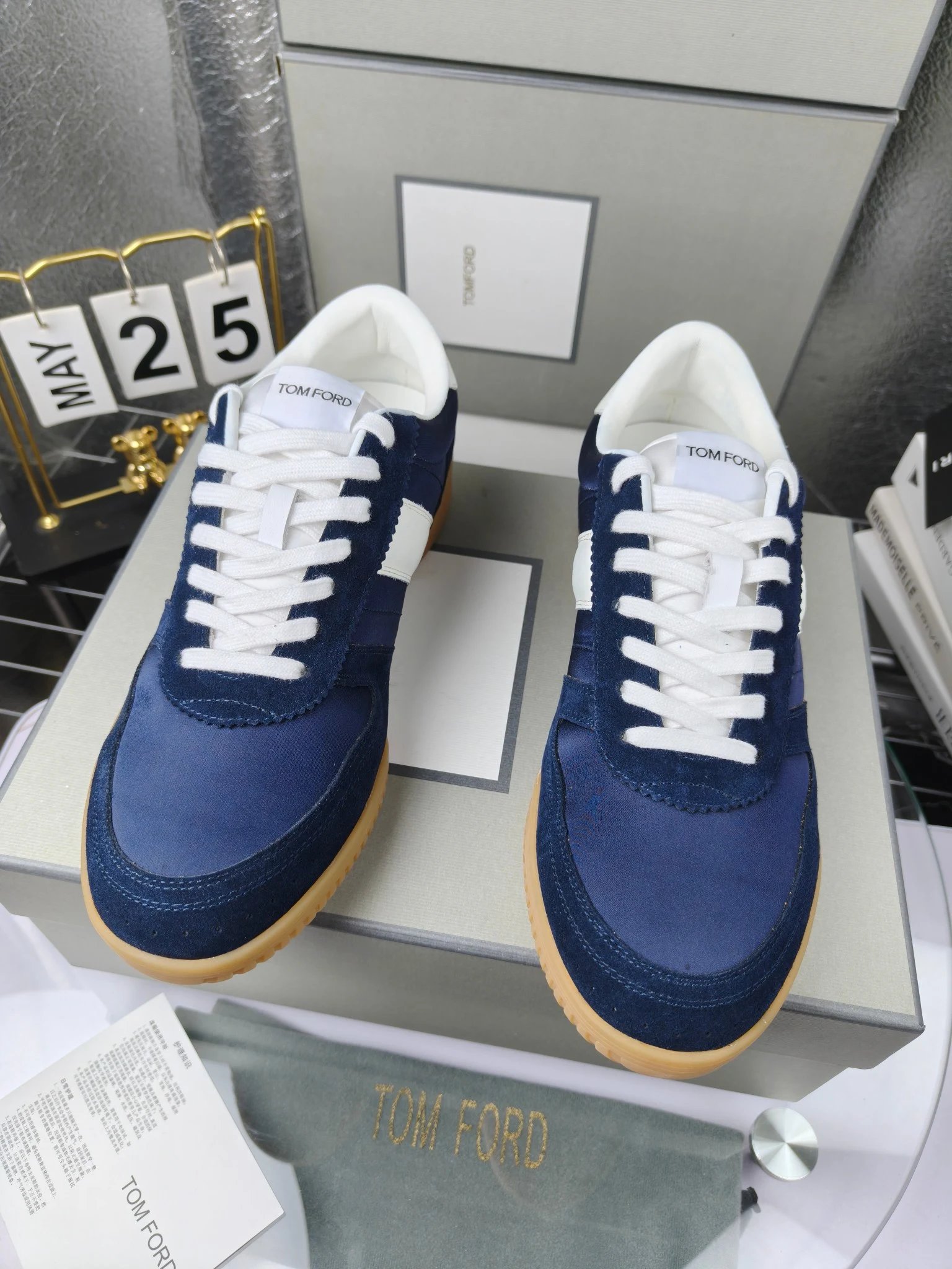 Retro Suede Sneaker Navy - Gallery Image 3 - Detailed View