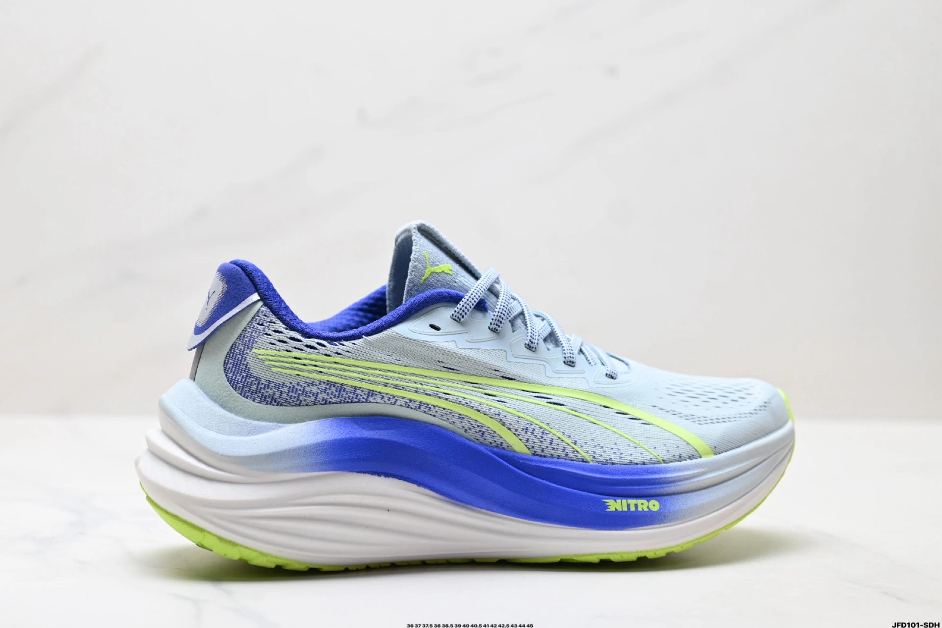 PUMA Deviate NITRO Sneakers White Blue - Gallery Image 1 - Detailed View