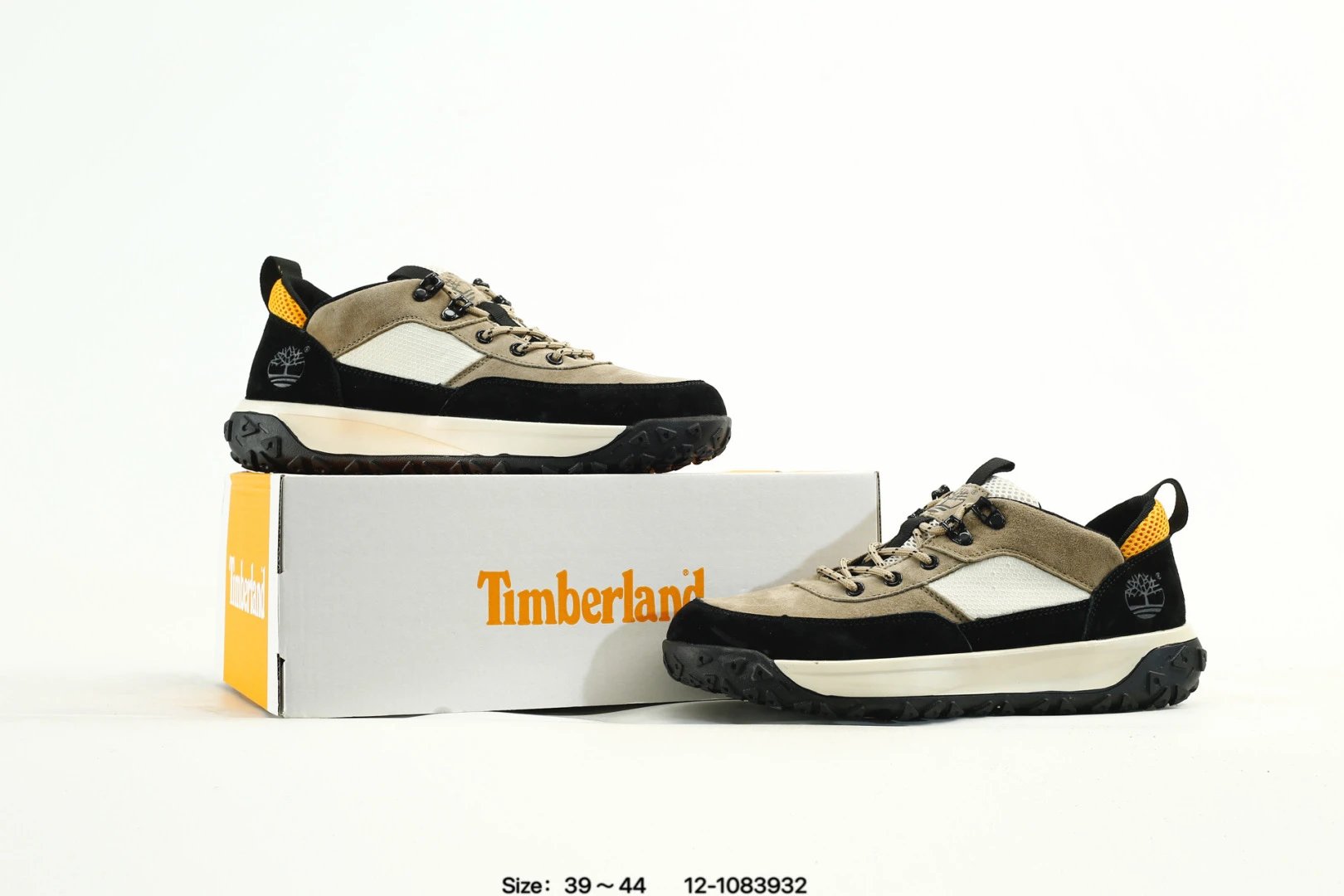 Outdoor Waterproof Hiking Shoes Beige Black - Gallery Image 9 - Detailed View