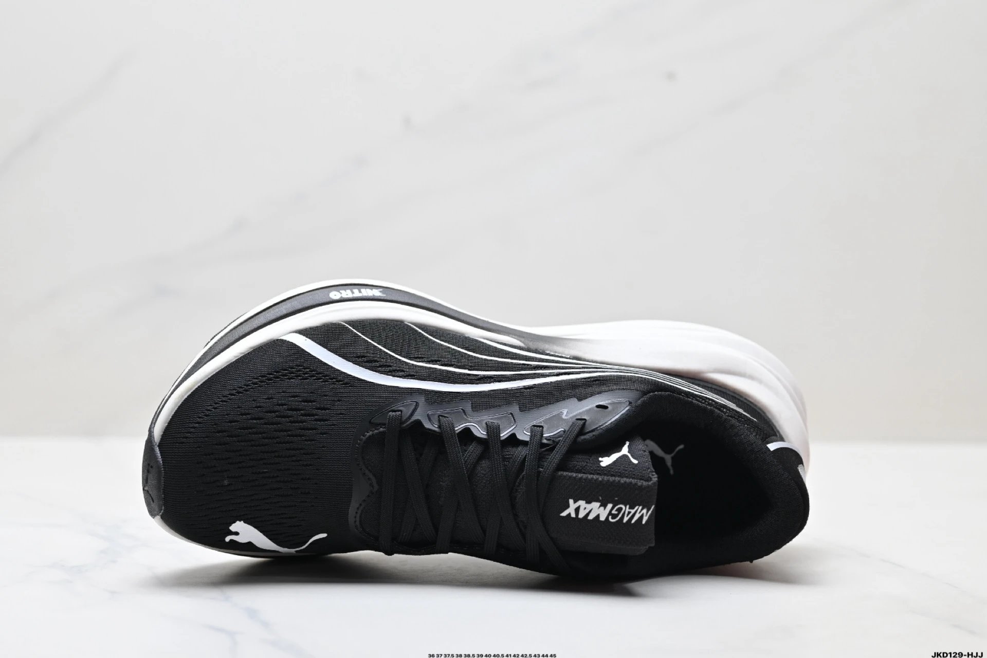 PUMA Deviate Nitro Sneakers Black White - Gallery Image 3 - Detailed View