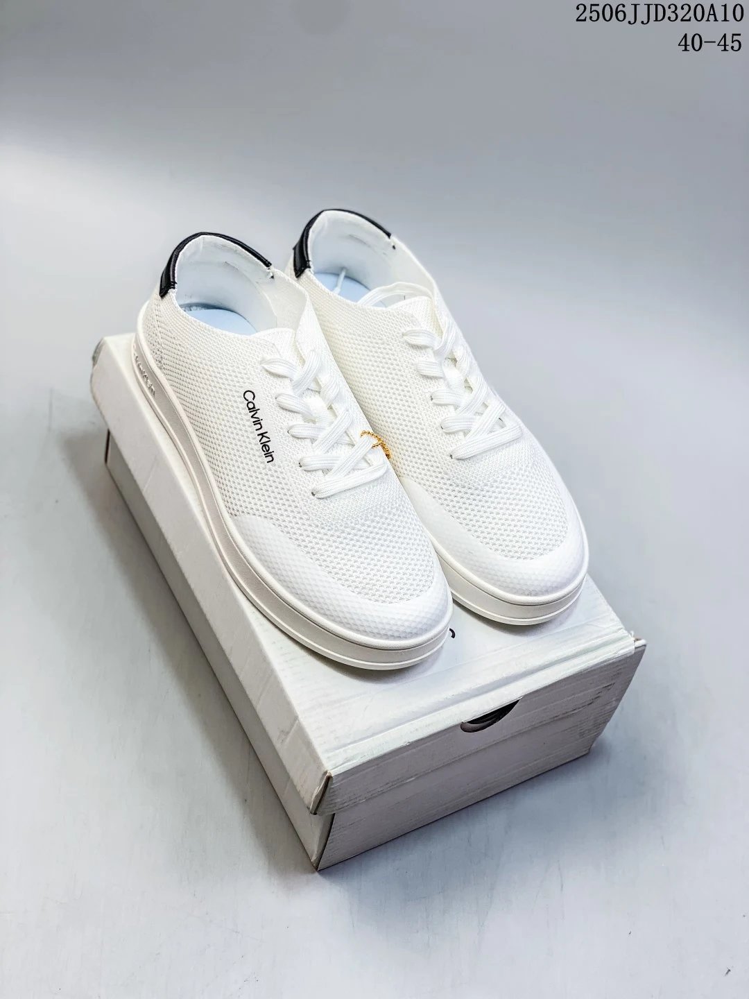 Breathable Mesh Low Top Lace-Up Sneakers Ivory White - Gallery Image 6 - Detailed View