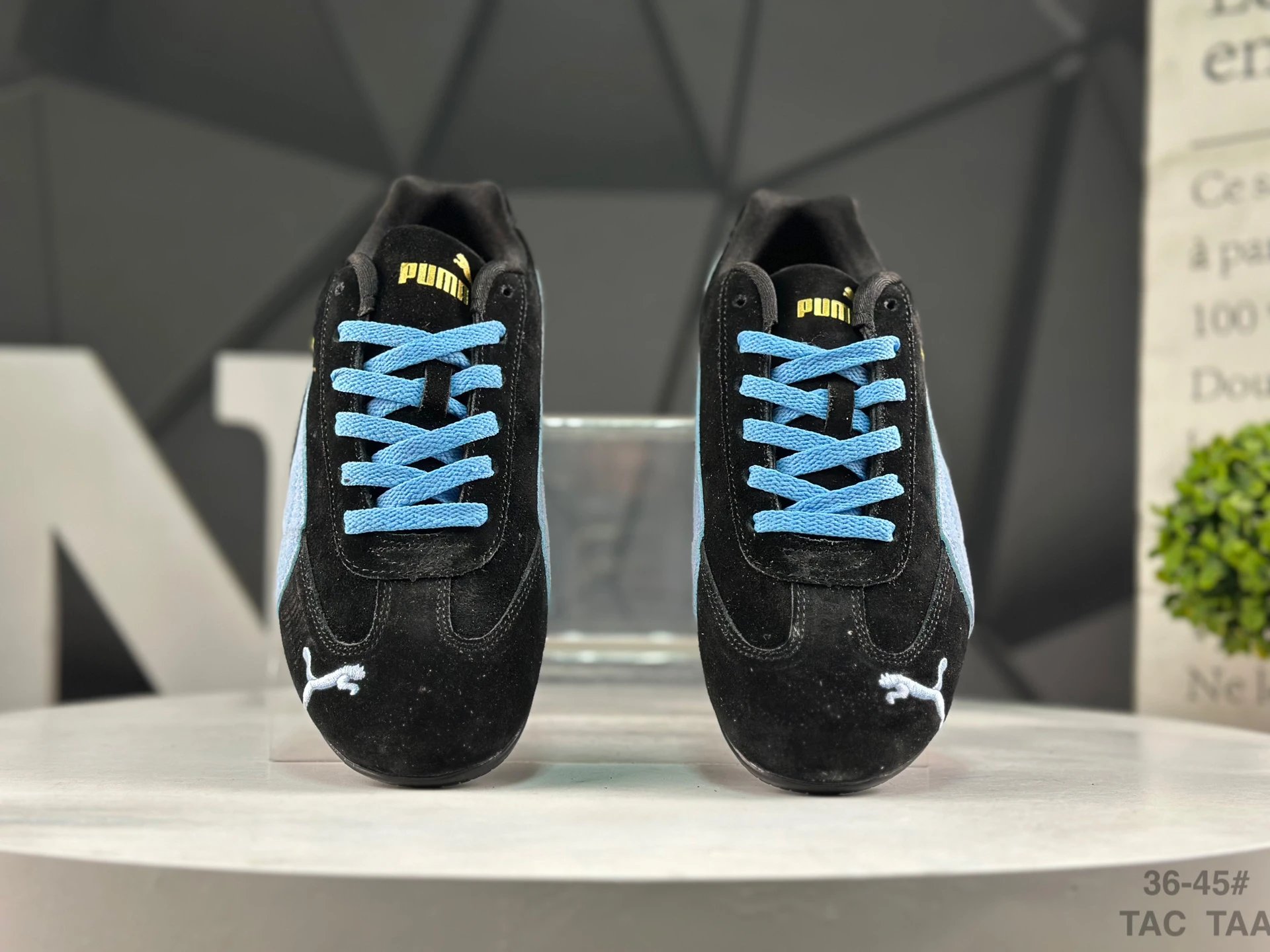 Puma Speed OG Sneakers Black Blue  - Gallery Image 8 - Detailed View