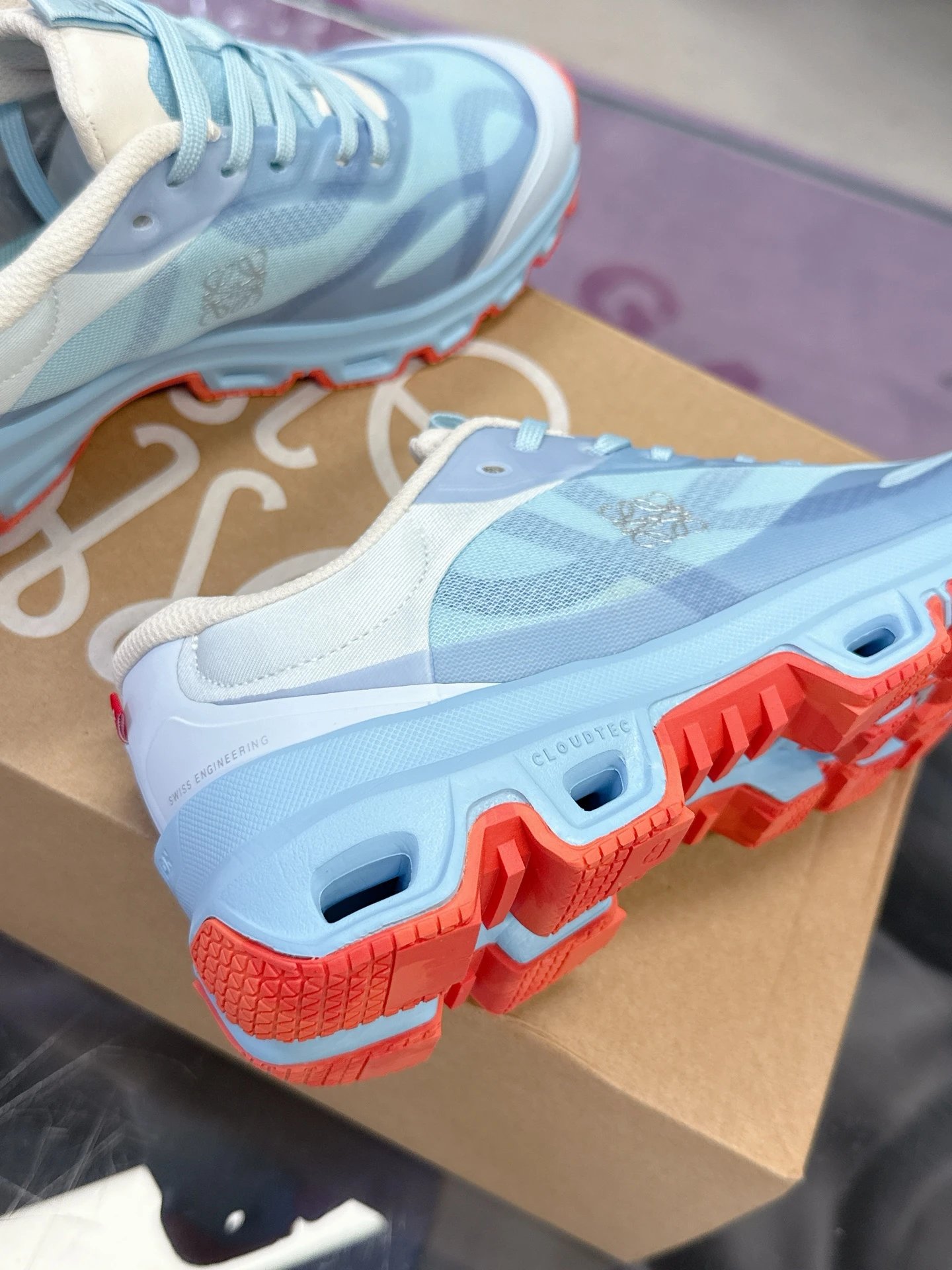 Loewe x On Running 3.0 Cloudtilt Sneakers Blue - Gallery Image 7 - Detailed View