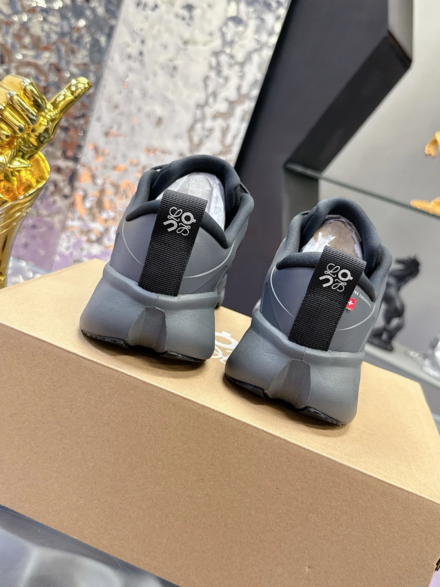 Loewe x On 3.0 Cloudventure Sneakers Black - Gallery Image 8 - Detailed View