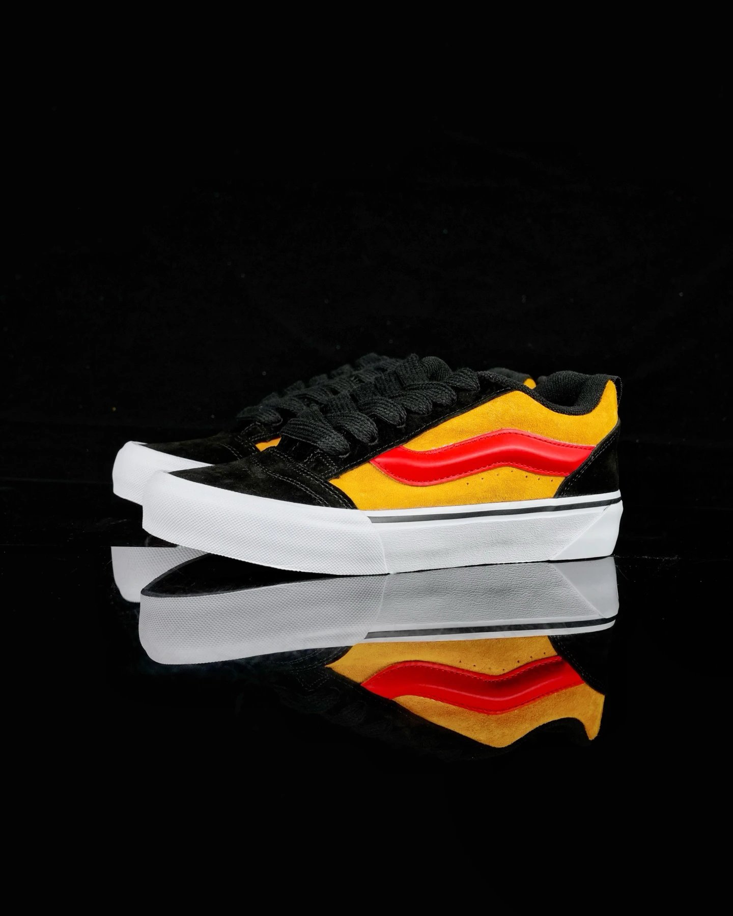 Retro Suede Skate Shoes Amber Glow - Gallery Image 1 - Detailed View