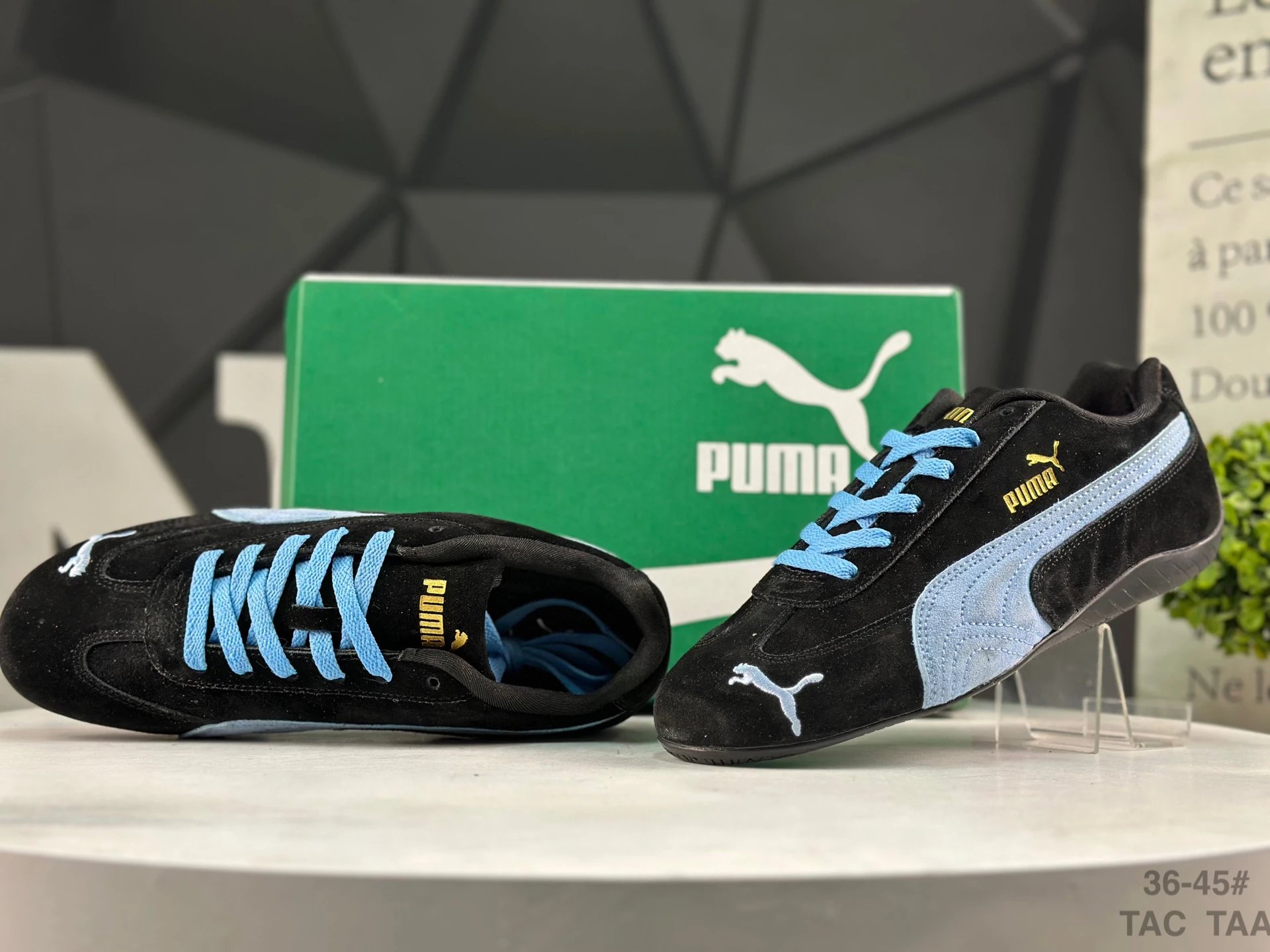 Puma Speed OG Sneakers Black Blue  - Gallery Image 9 - Detailed View