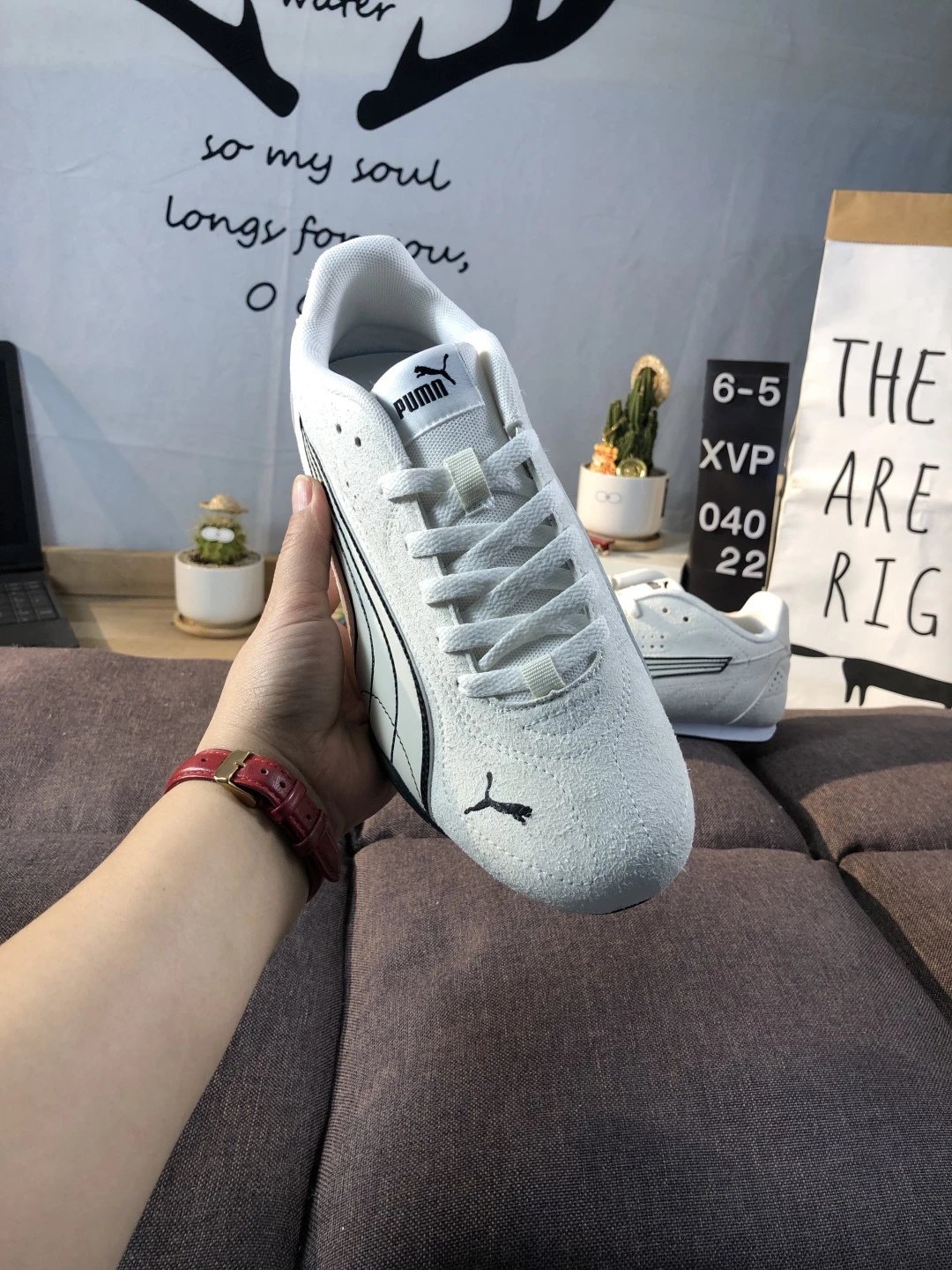 Puma Racing Sneakers White Black - Gallery Image 8 - Detailed View