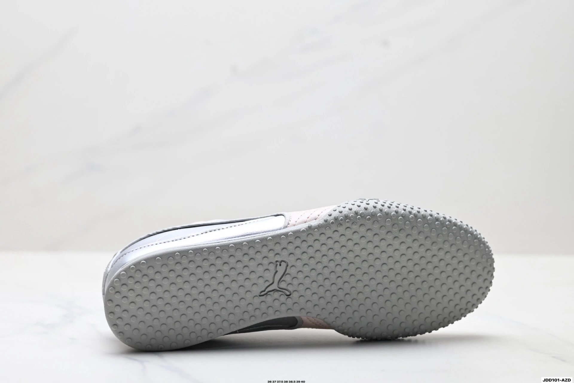 PUMA Bella V2 Leather Sneakers Pink Grey - Gallery Image 9 - Detailed View