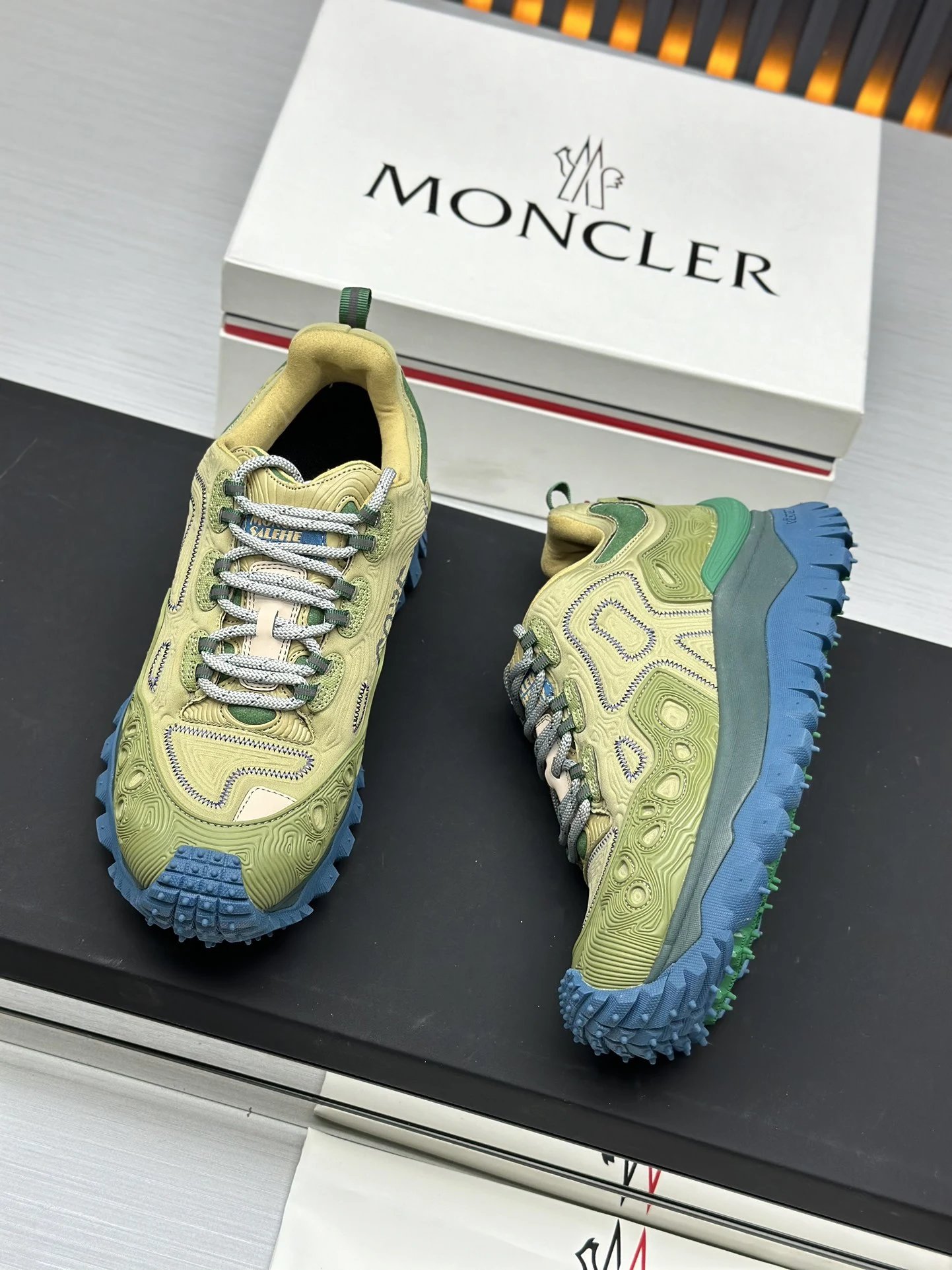Moncler Trailgrip GTX Hiking Shoes Green - Gallery Image 9 - Detailed View