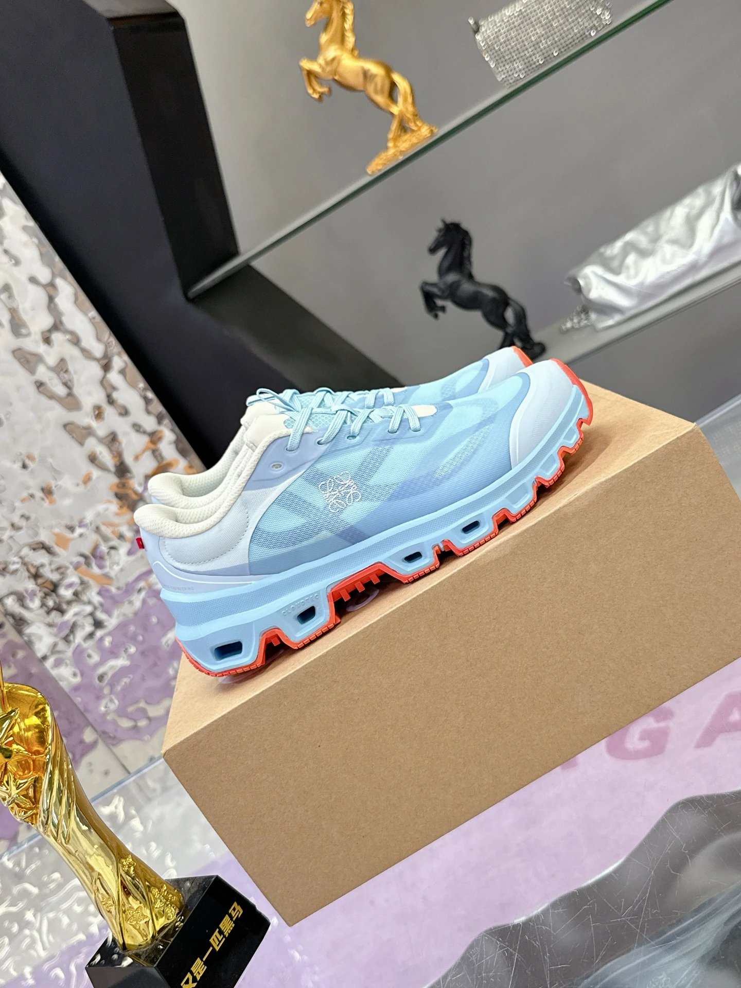 Loewe x On Running 3.0 Cloudtilt Sneakers Blue - Gallery Image 2 - Detailed View