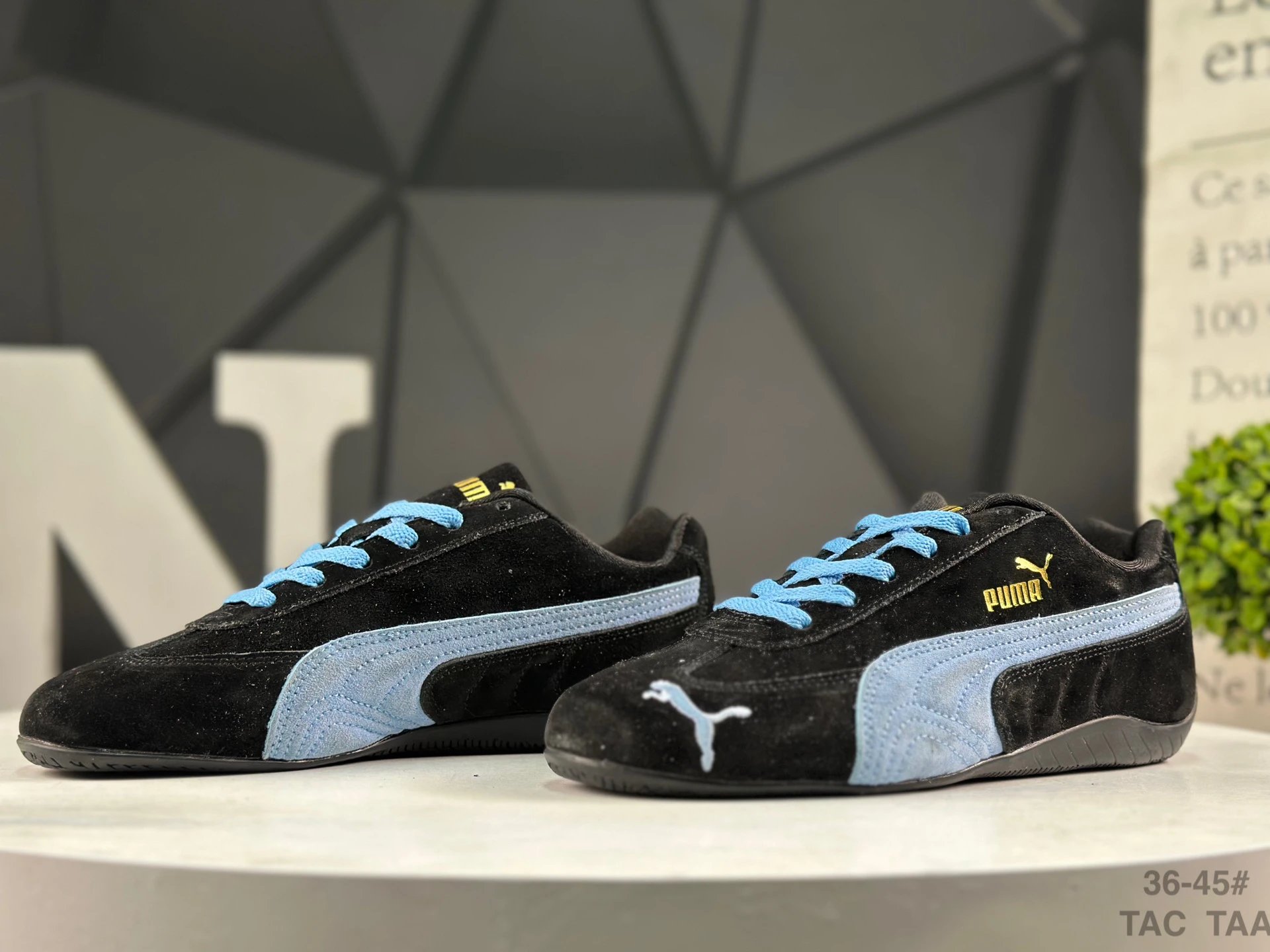 Puma Speed OG Sneakers Black Blue  - Gallery Image 5 - Detailed View