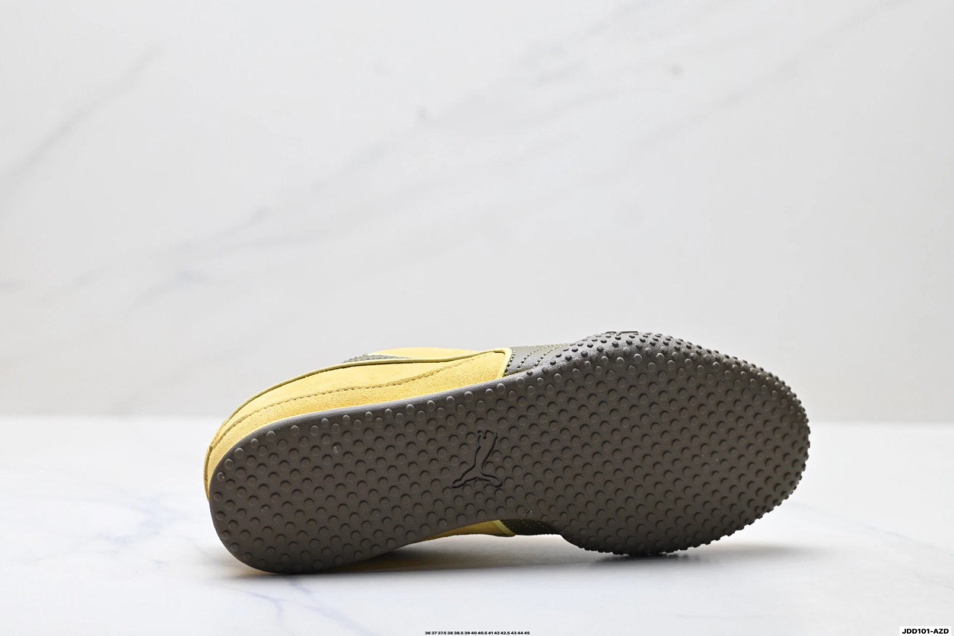 PUMA Bella V2 Leather Snealers Yellow Brown - Gallery Image 9 - Detailed View