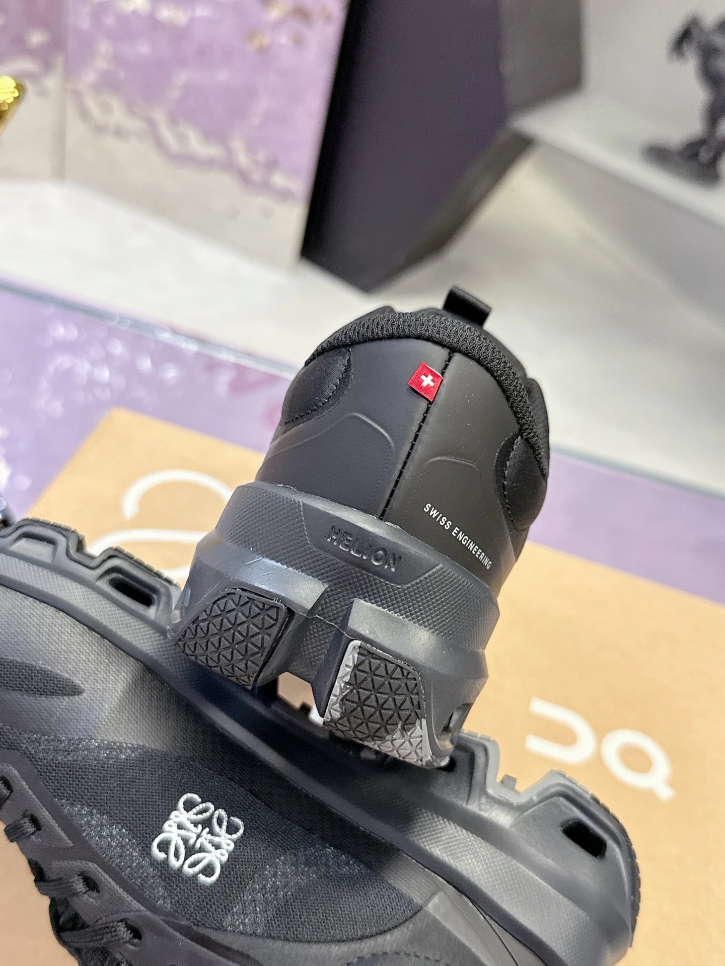 Loewe x On Running 3.0 Cloudtilt Sneakers Black White - Gallery Image 7 - Detailed View