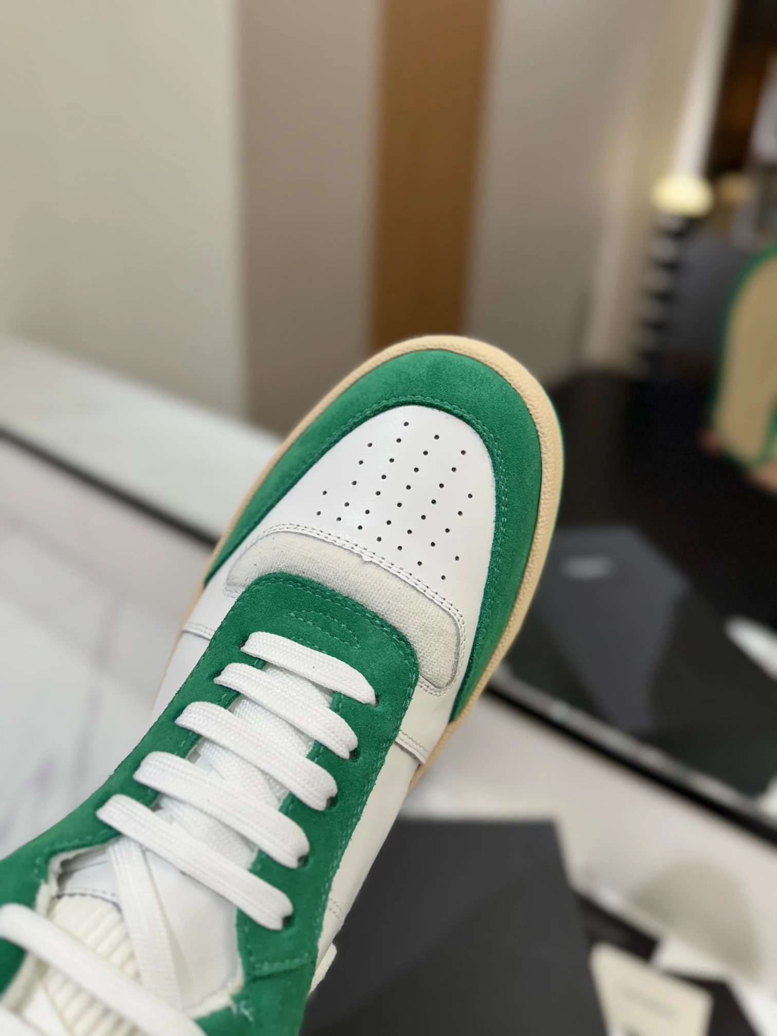 YSL SL61 Sneakers Green - Gallery Image 7 - Detailed View