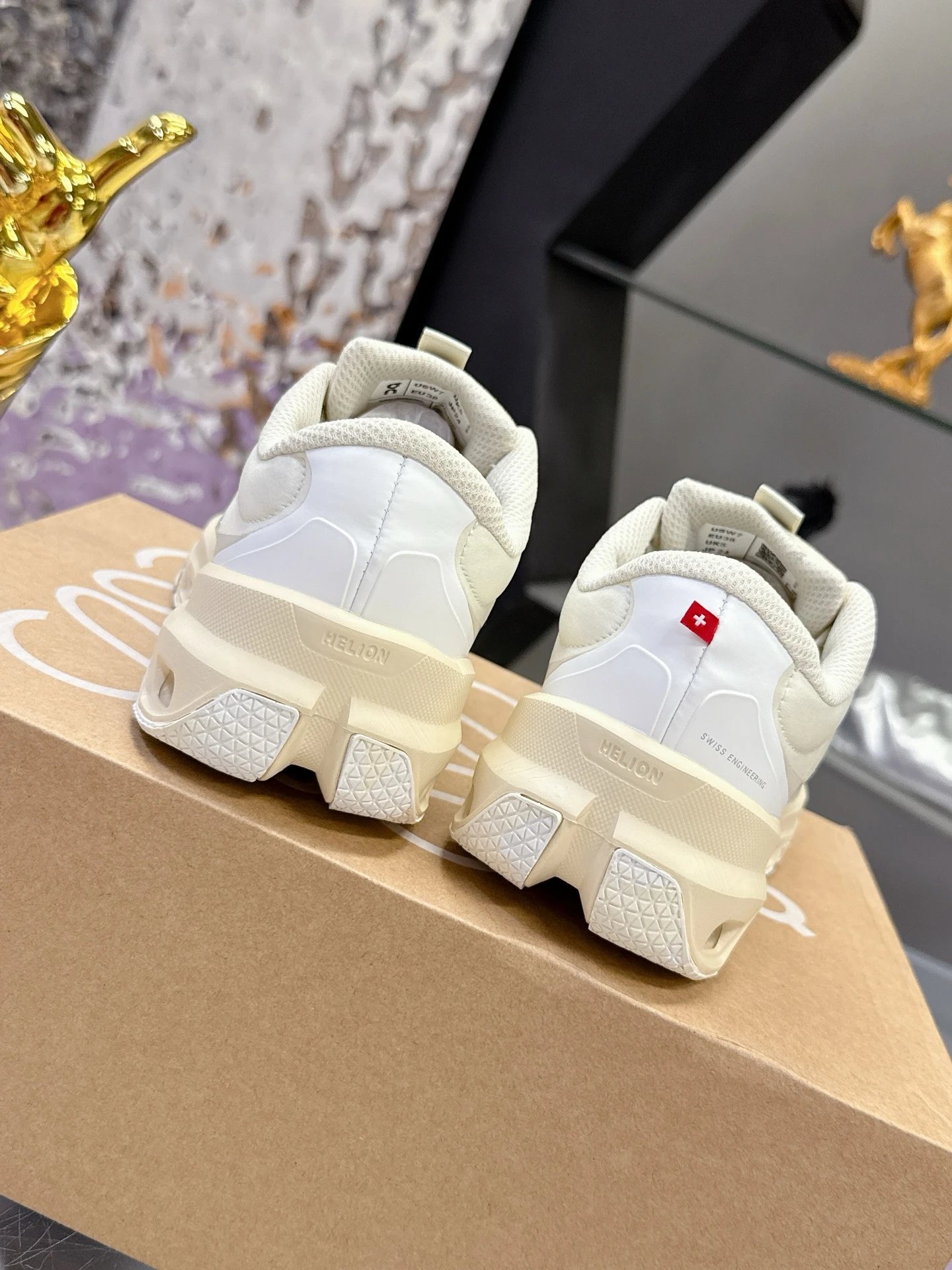 Loewe x On Running 3.0 Cloudtilt Sneakers Off White - Gallery Image 9 - Detailed View