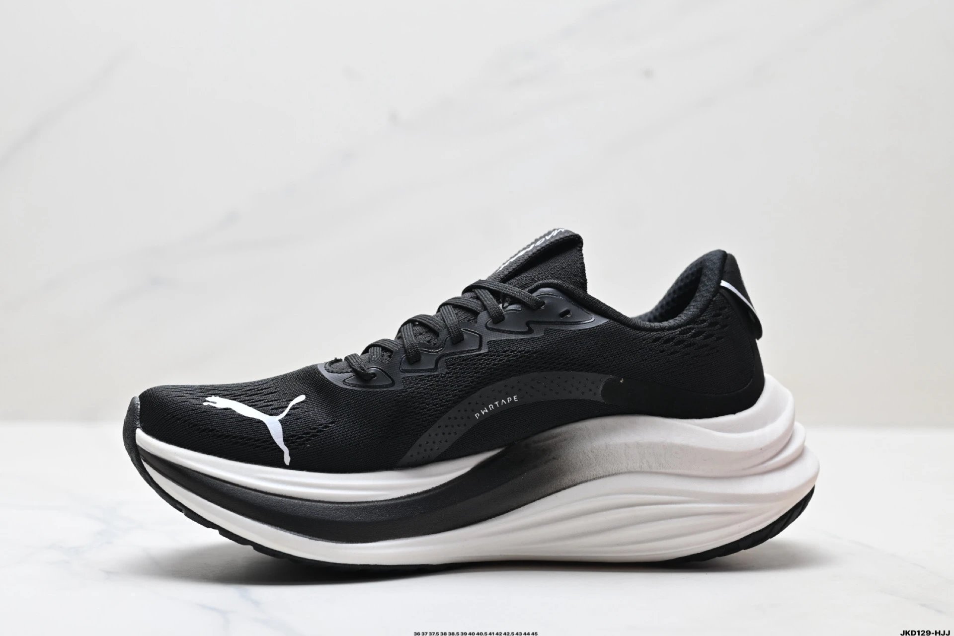 PUMA Deviate Nitro Sneakers Black White - Gallery Image 4 - Detailed View