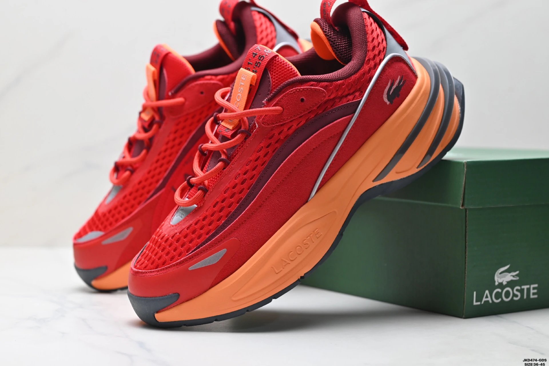 Lacoste Odyssa Sneakers Red - Gallery Image 2 - Detailed View