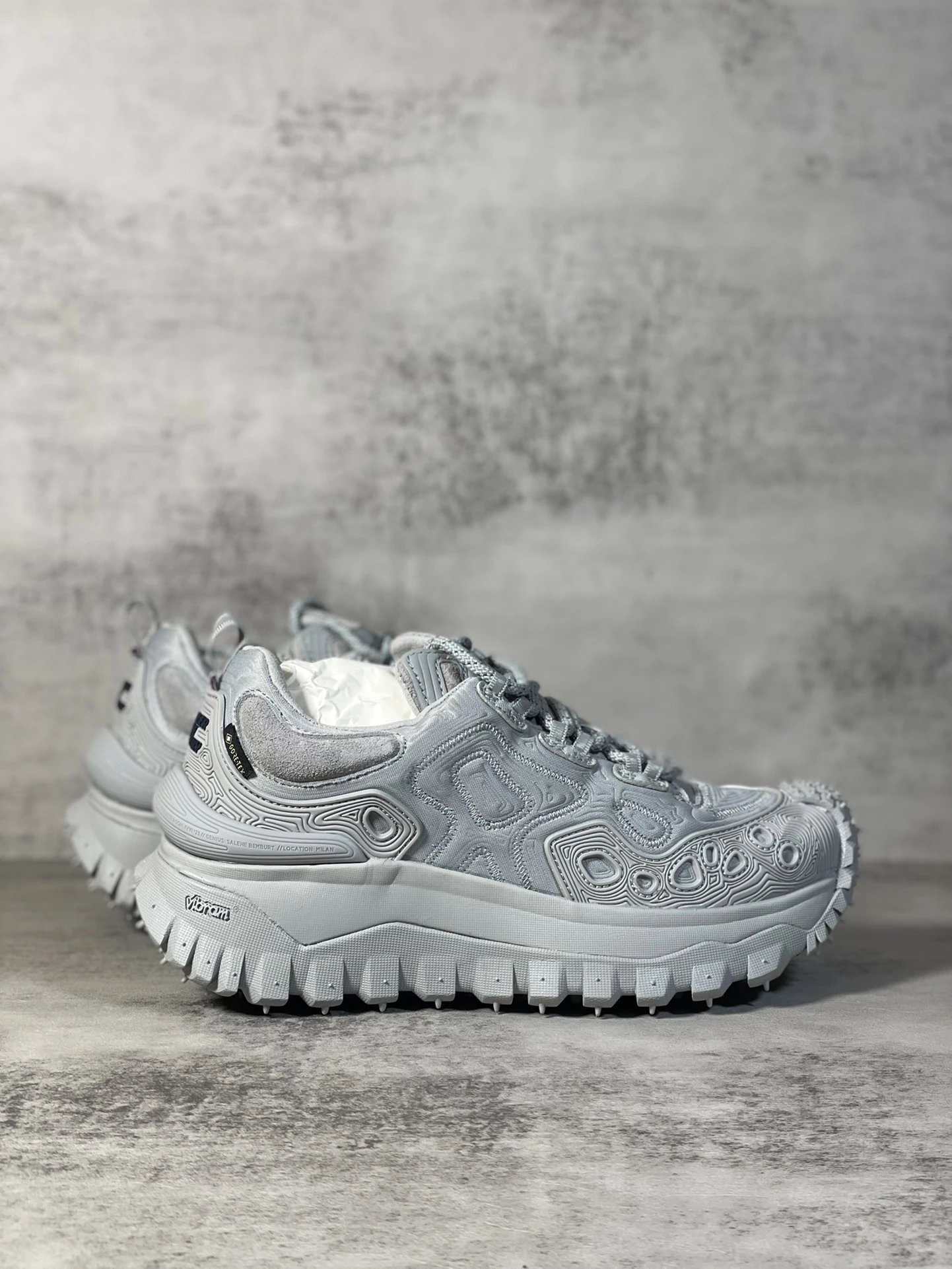 Moncler Trailgrip GTX Hiking Shoes Grey - Gallery Image 7 - Detailed View