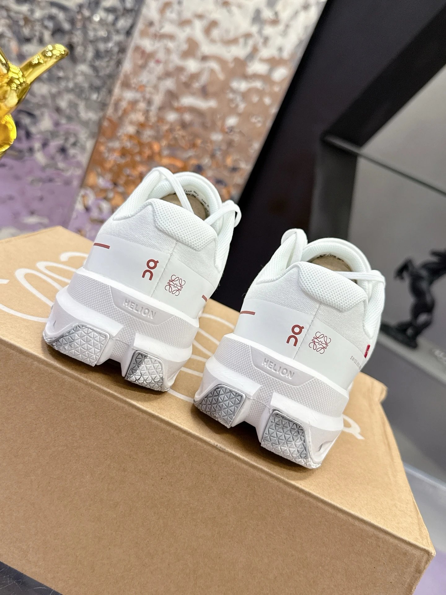 Loewe x On Running 3.0 Cloudtilt White Sneakers - Gallery Image 7 - Detailed View