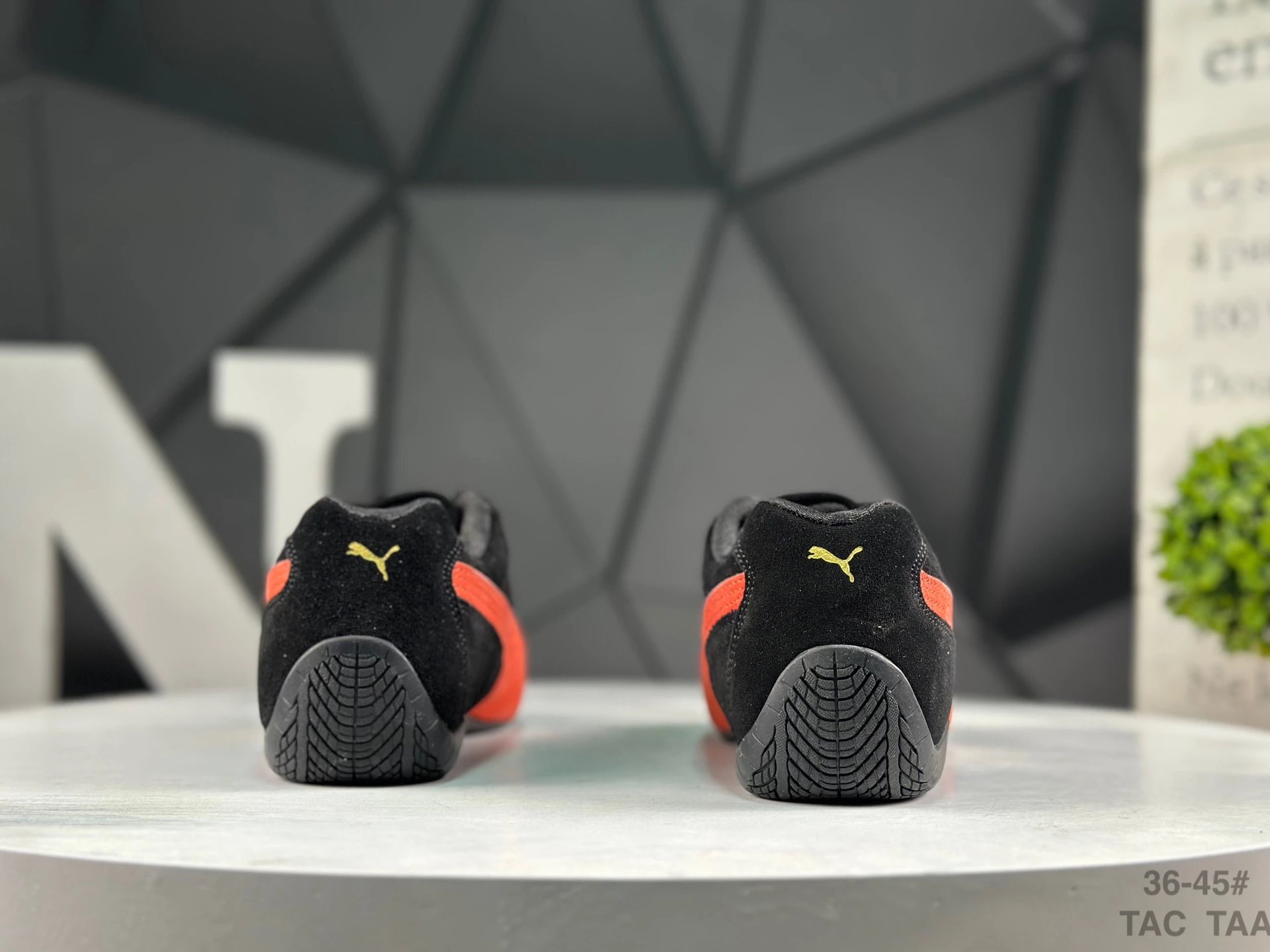 Puma Speed OG Sneakers Black Orange - Gallery Image 6 - Detailed View