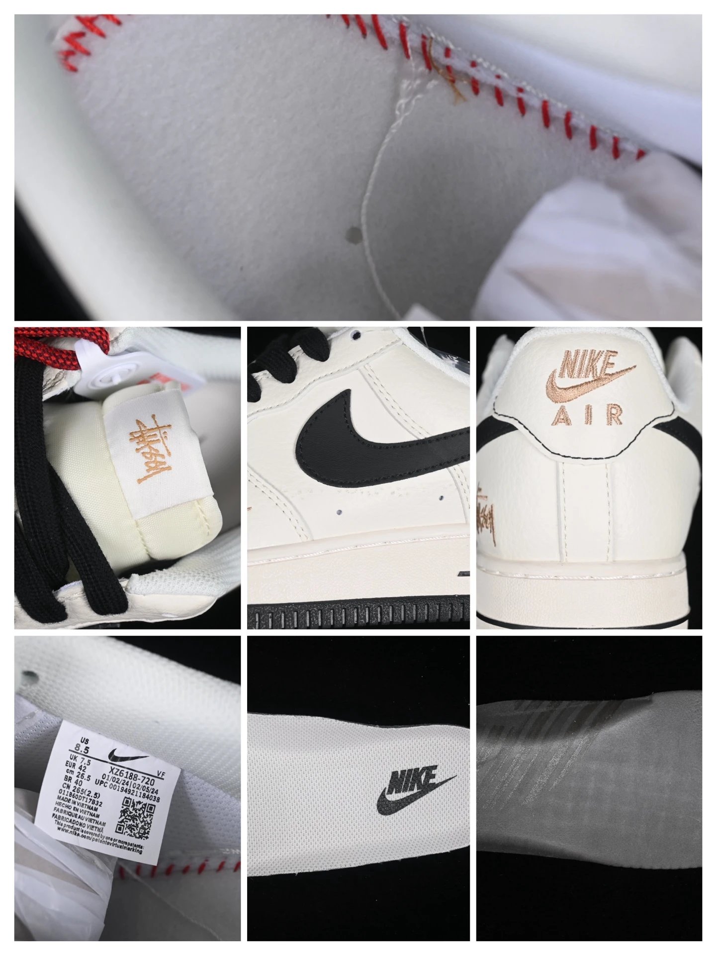 Casual Leather Sneakers Ivory - Gallery Image 9 - Detailed View