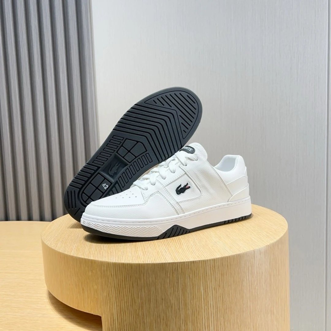 Lacoste Classic White Sneakers - Gallery Image 9 - Detailed View
