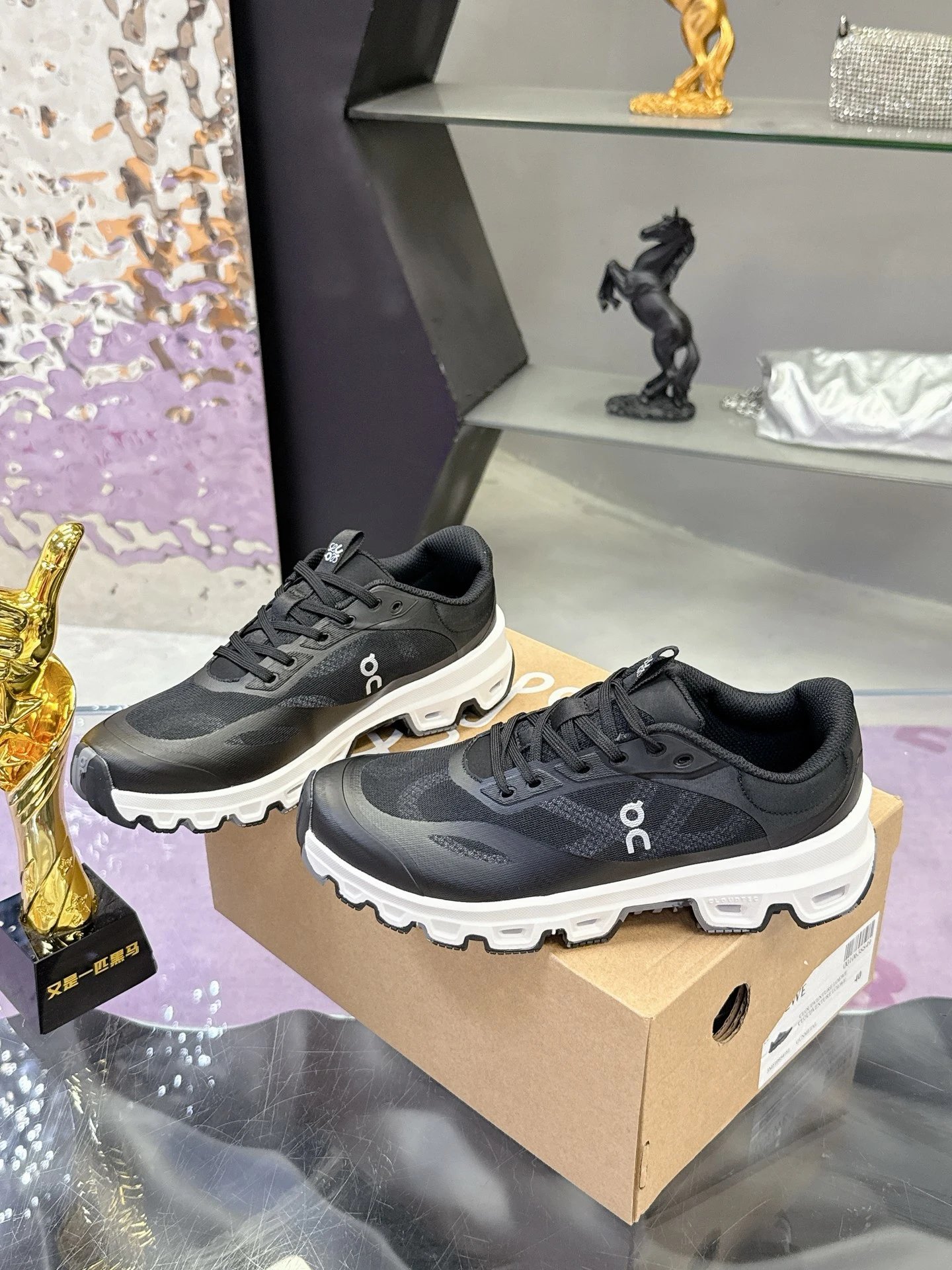 Loewe x On Running 3.0 Cloudtilt Sneakers Black - Gallery Image 3 - Detailed View