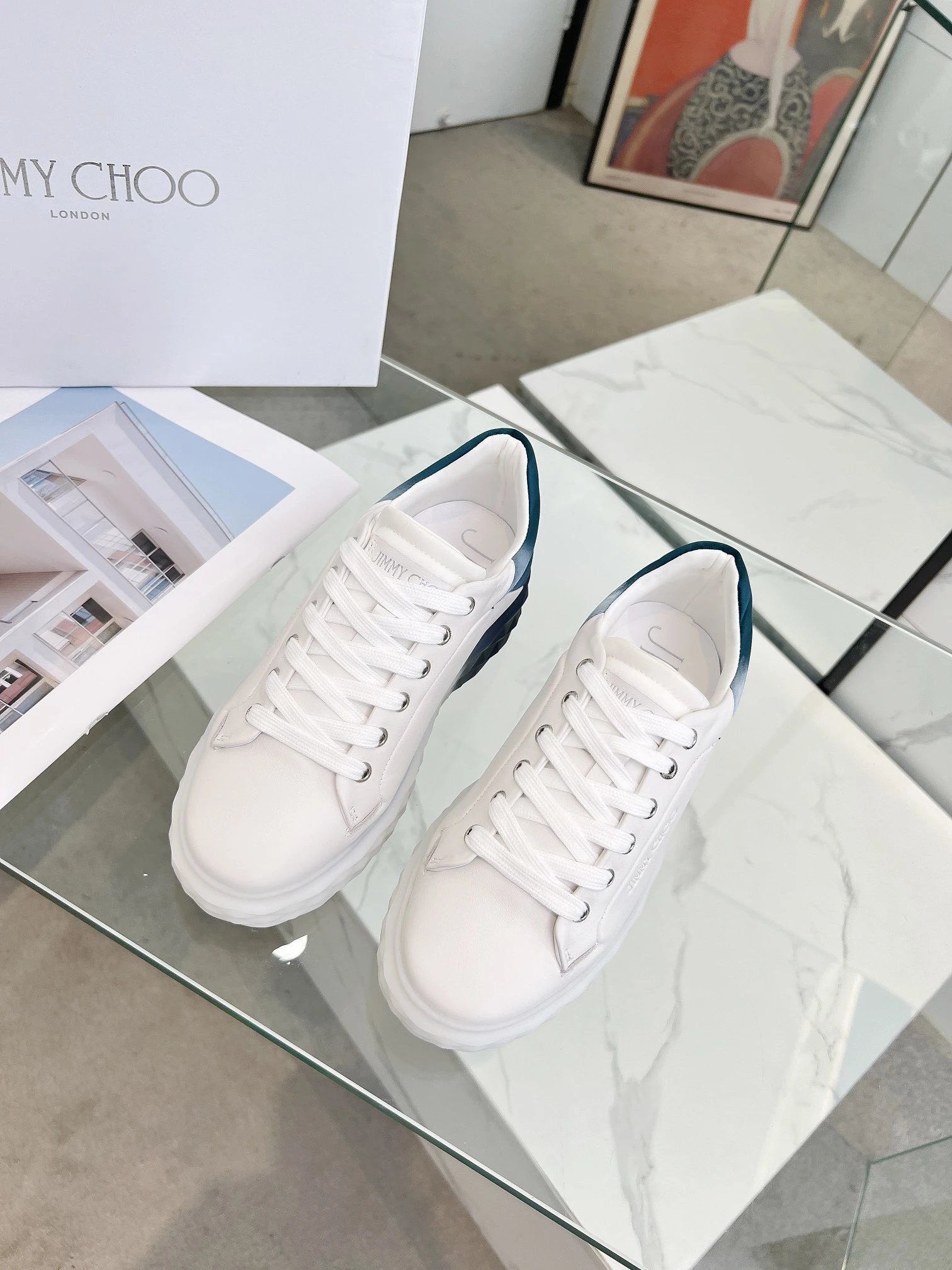 Jimmy Choo Diamond Sneakers Multi - Gallery Image 2 - Detailed View