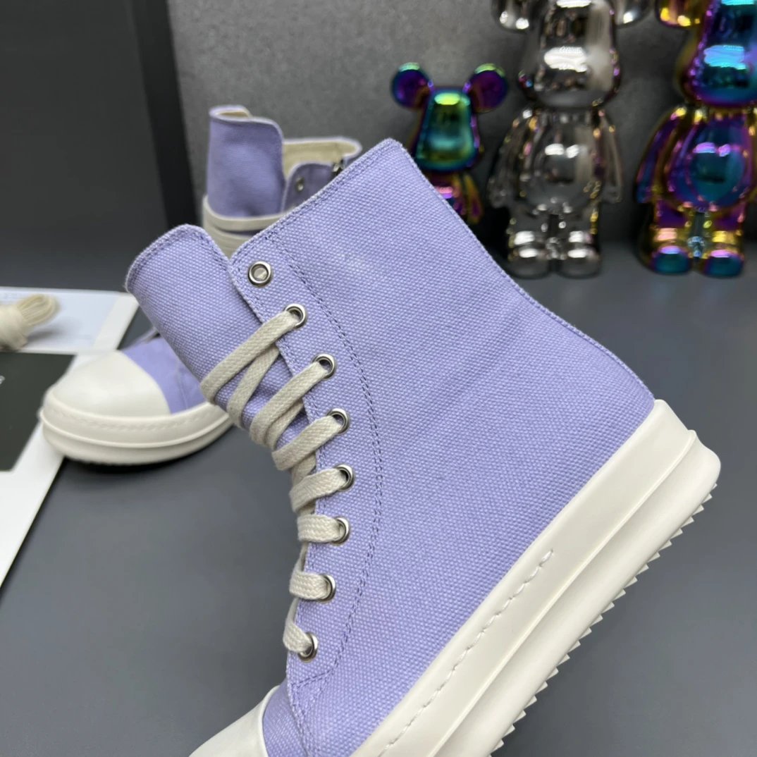 Rick Owens High-top Casual Sneakers Purple - Gallery Image 5 - Detailed View