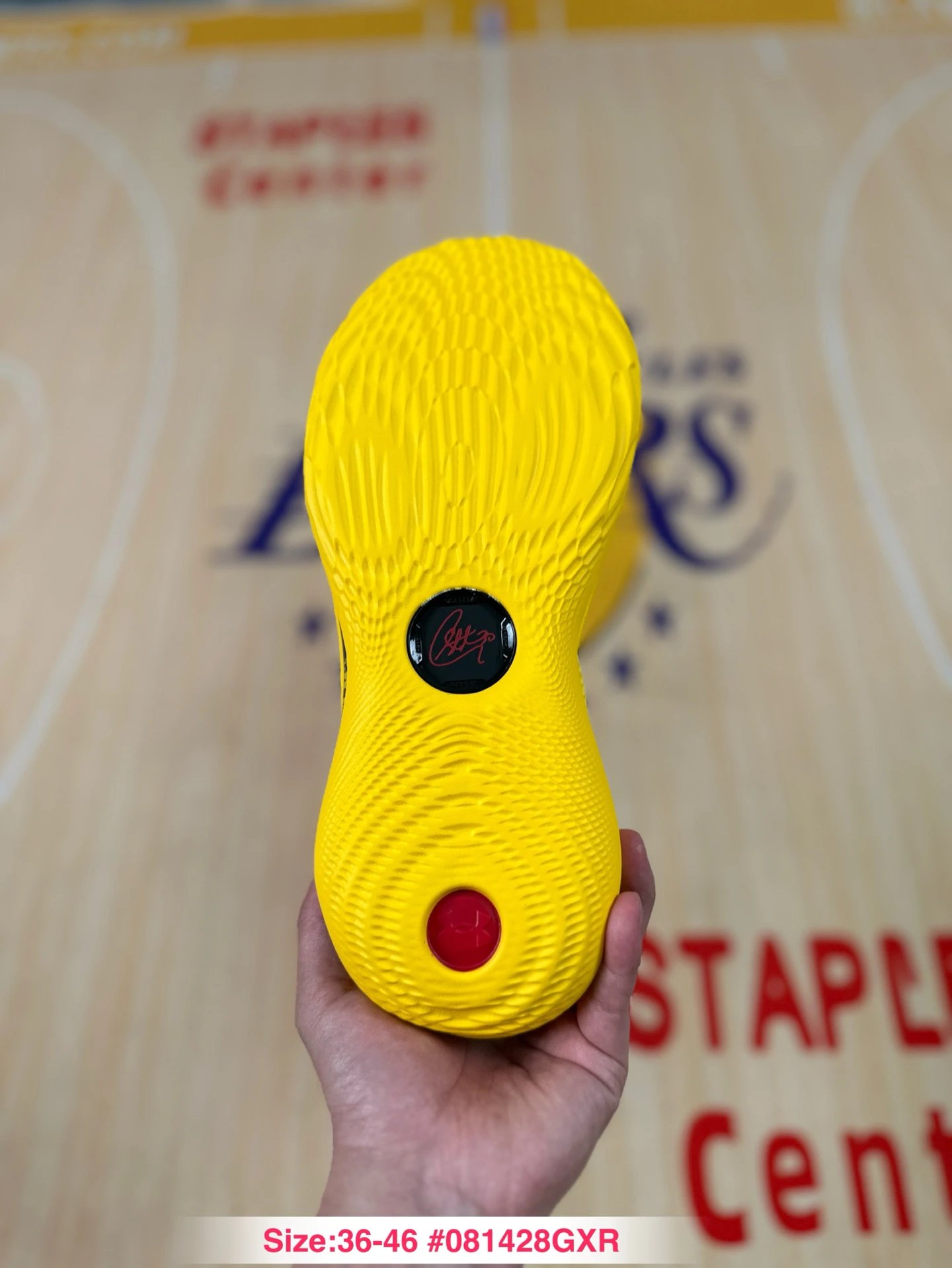 Curry 12 Mesh Basketball Sneakers Solar Yellow - Gallery Image 8 - Detailed View