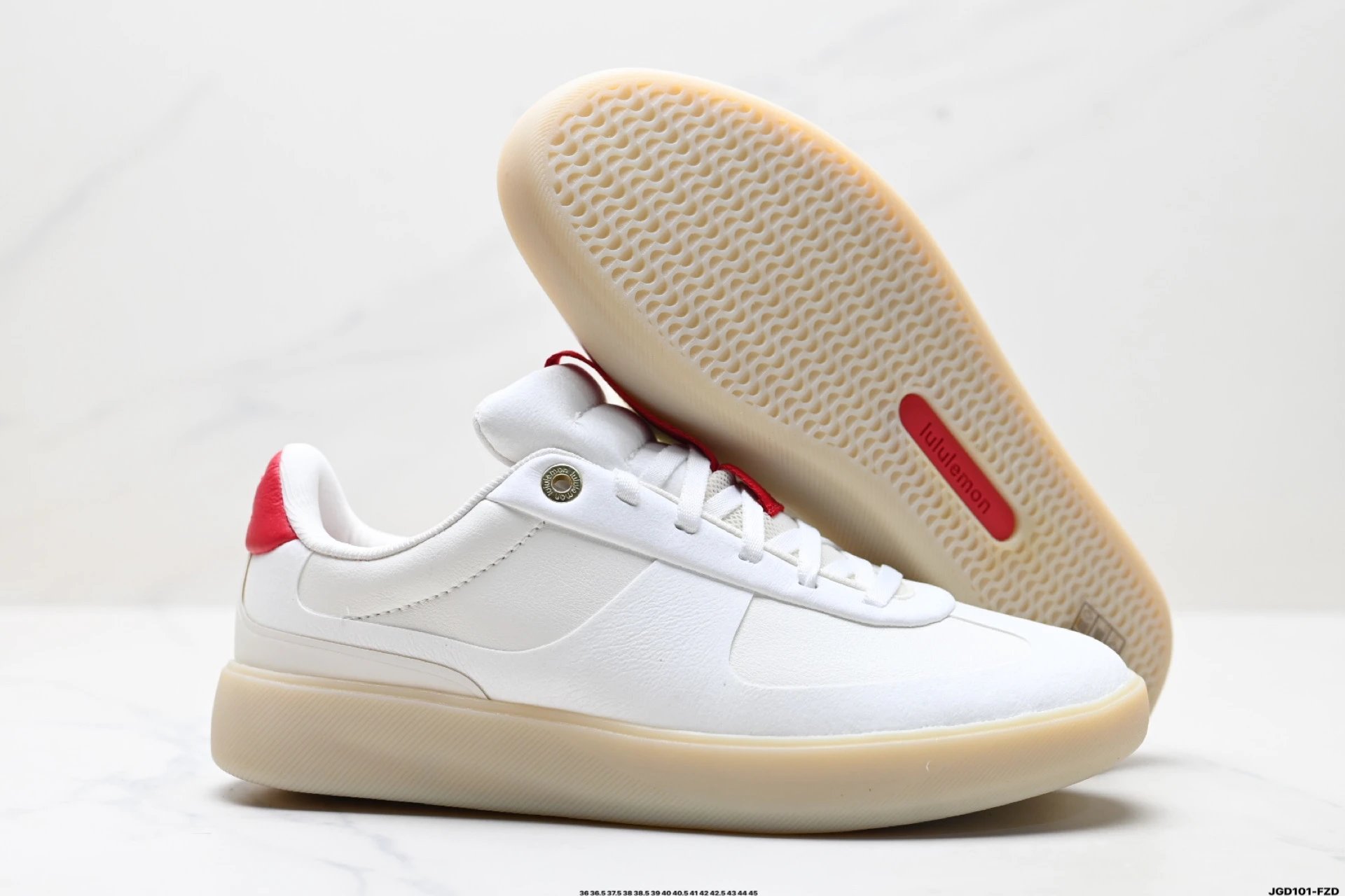 Lululemon Lifestyle Low Sneakers White Red - Gallery Image 5 - Detailed View