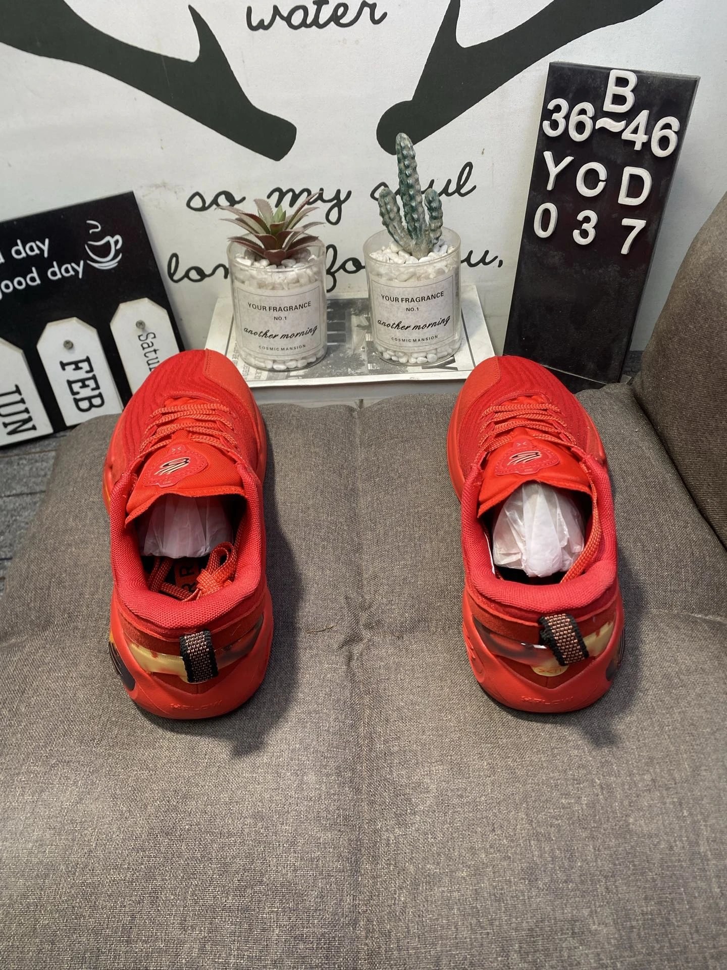 Curry 12 Mesh Cushion Basketball Shoes Crimson Red - Gallery Image 6 - Detailed View