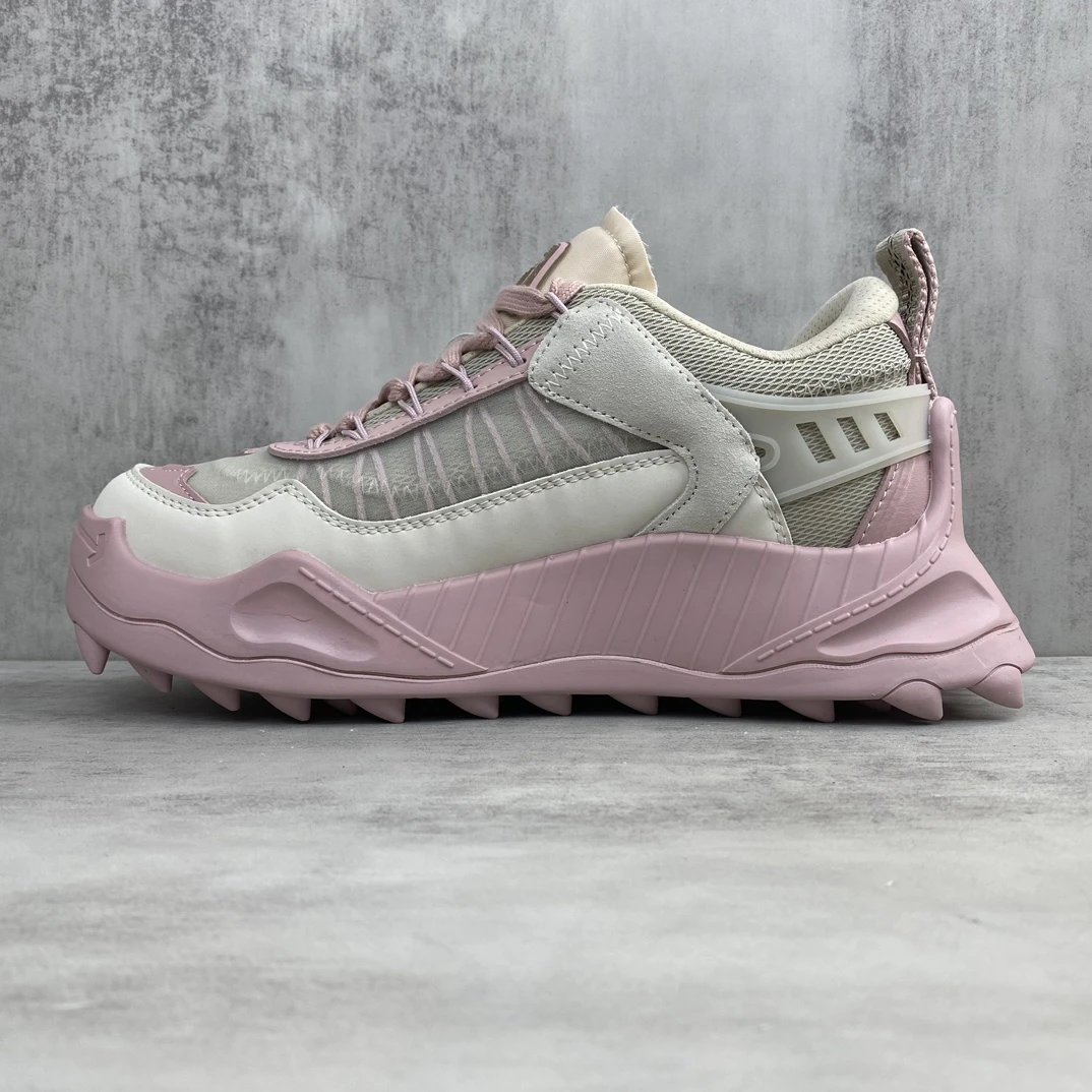 ODSY 1000 Leather Oxford Trail Sneakers Rose Pink - Gallery Image 7 - Detailed View
