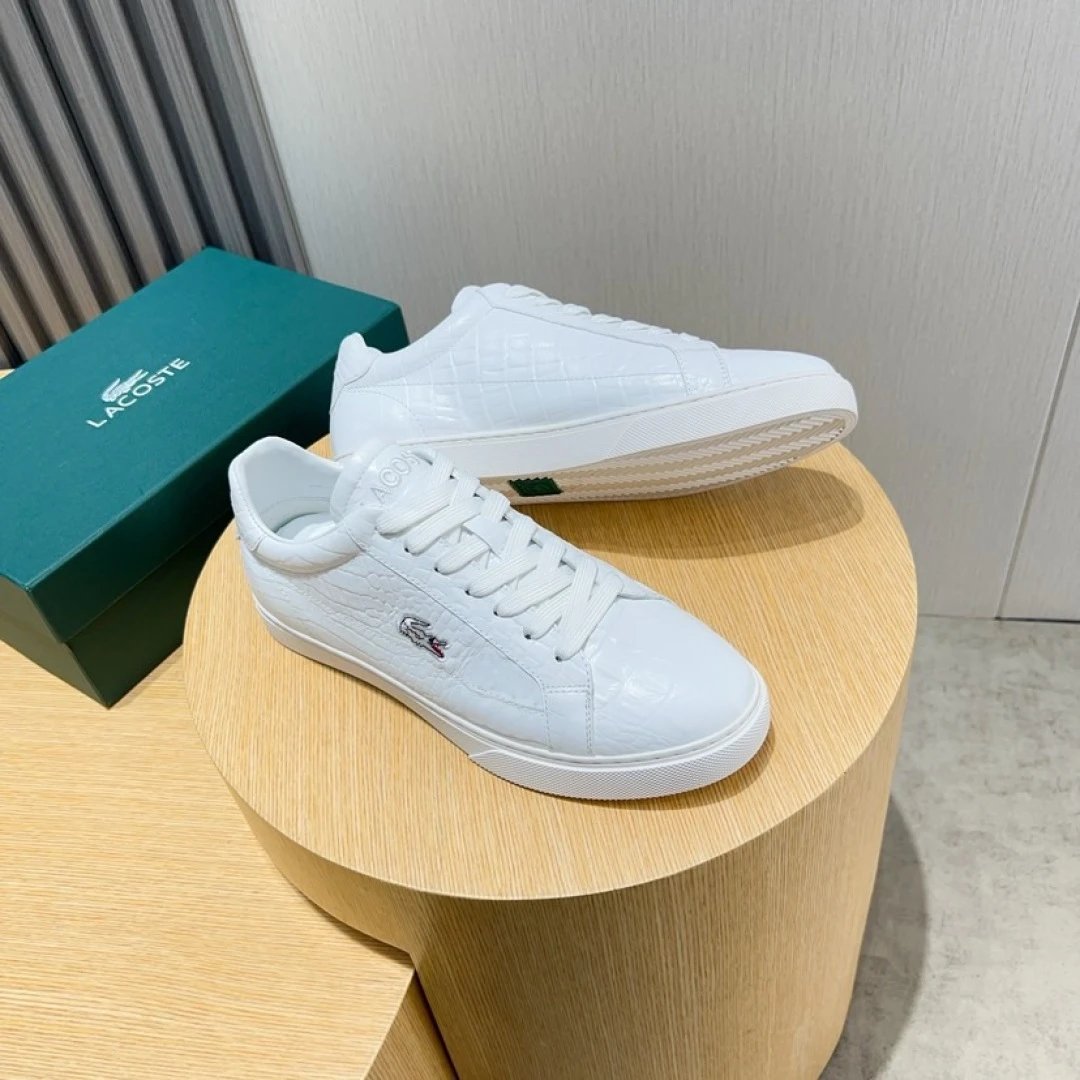 Lacoste Classic White Sneakers - Gallery Image 5 - Detailed View