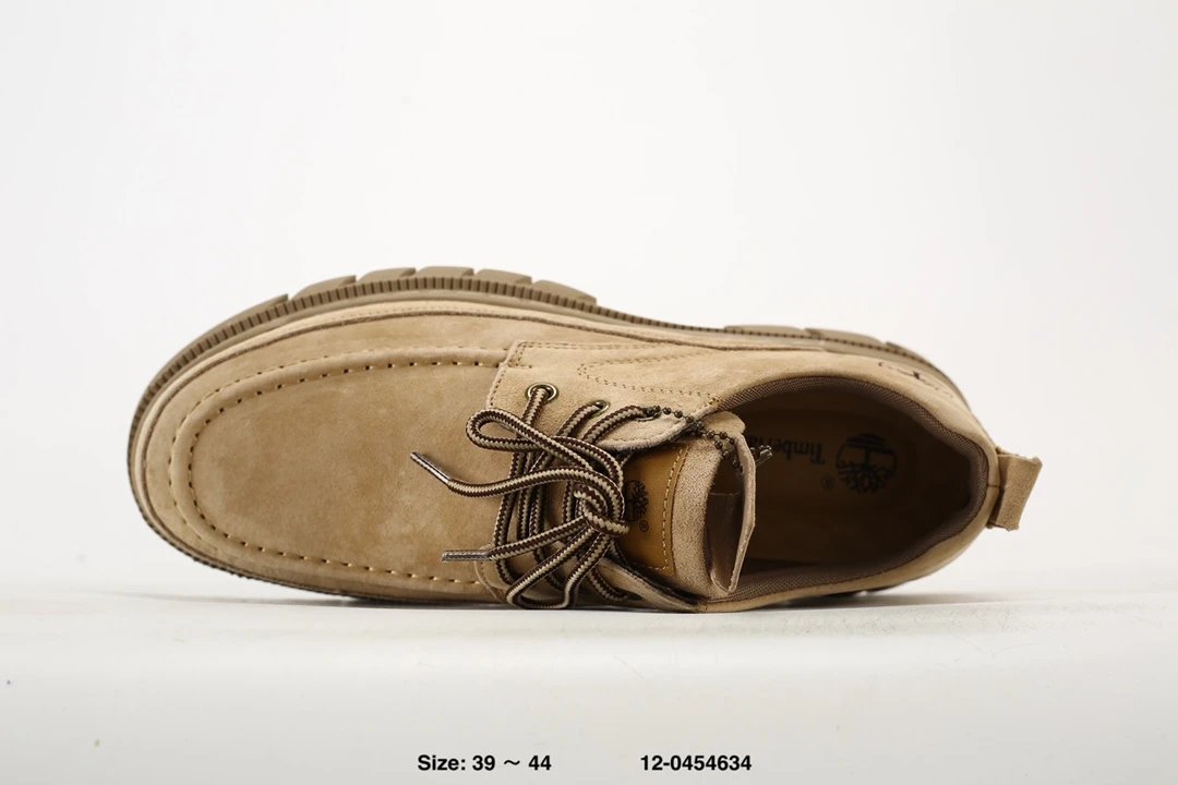 Suede Chunky Sole Shoes Sand - Gallery Image 4 - Detailed View