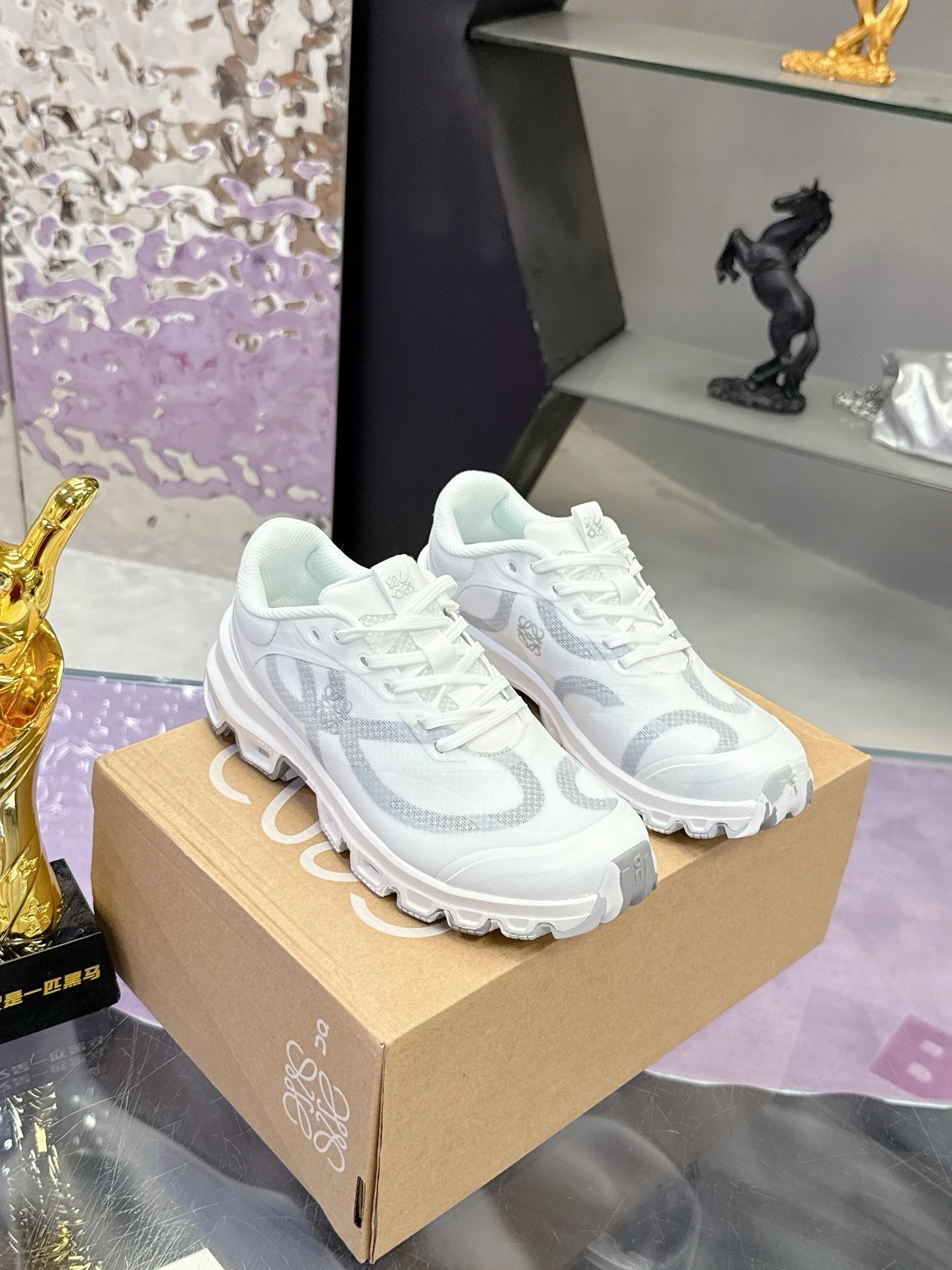 Loewe x On Running 3.0 Cloudtilt Sneakers White Grey - High Quality Product Image - Cnfans
