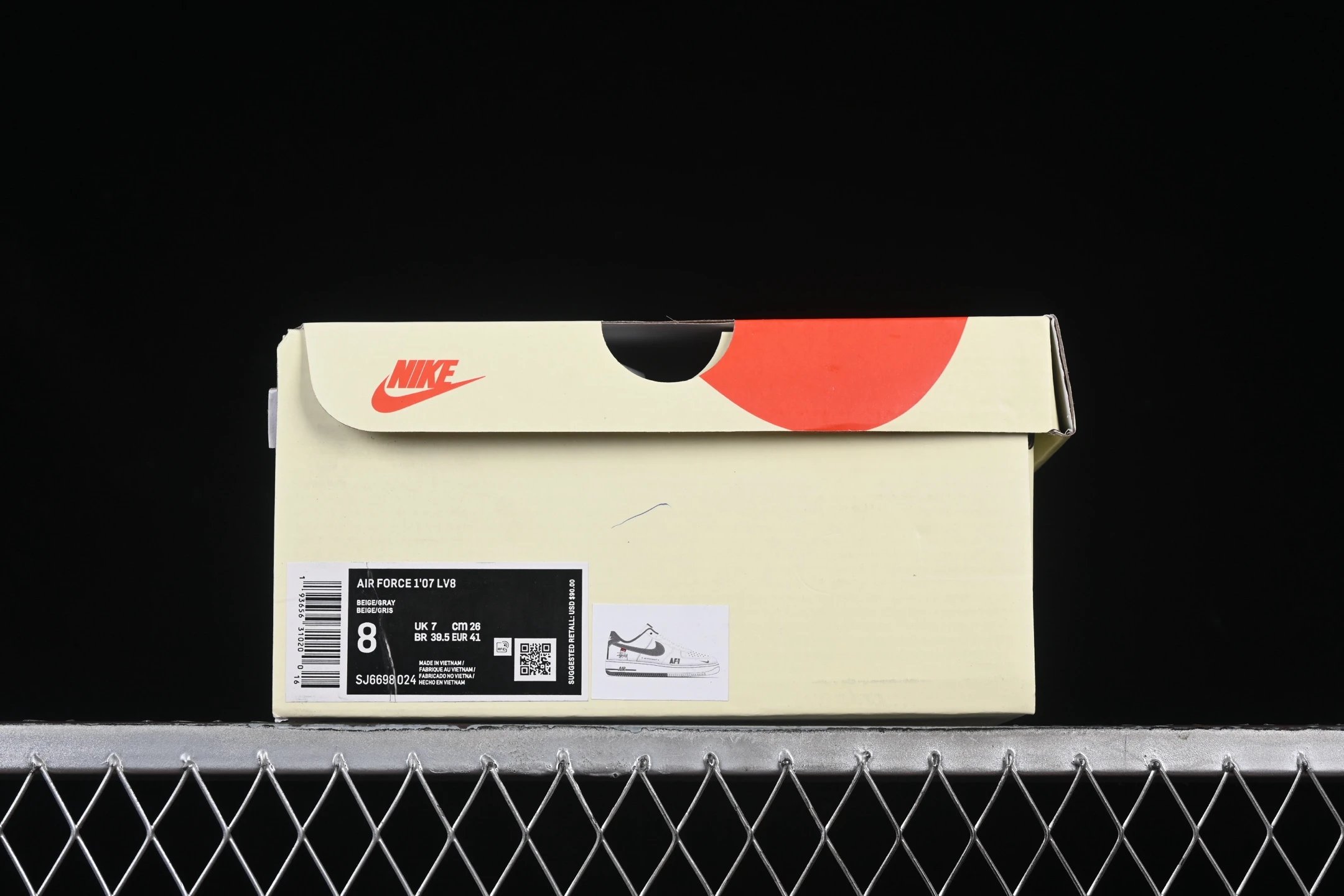 Suede Casual AF1 Low Sneakers Warm Taupe - Gallery Image 8 - Detailed View