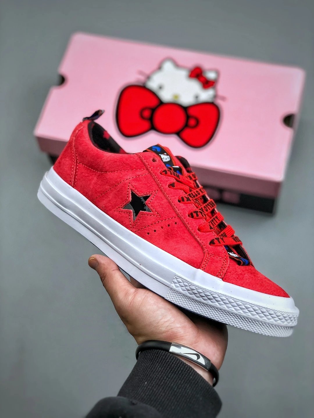 Vintage One Star Suede Low Sneakers Prism Pink - Gallery Image 1 - Detailed View