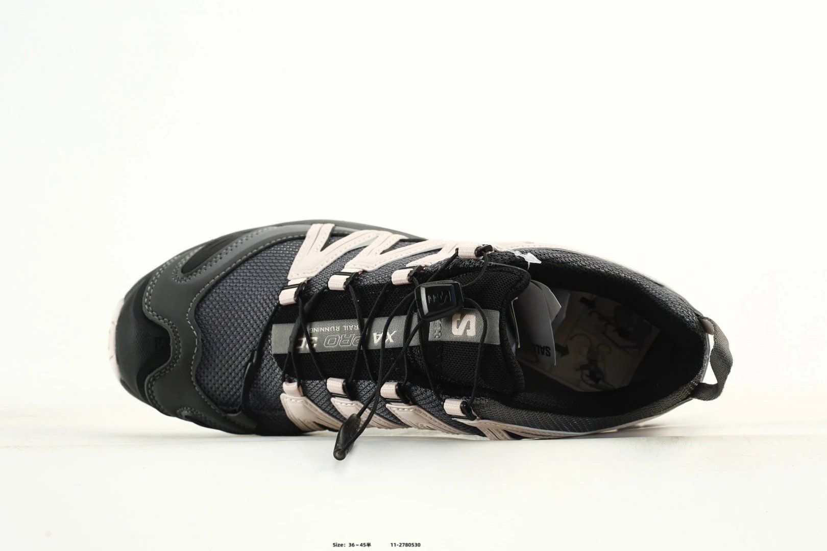 Salomon XA Pro 3D Grey Trail Shoes White Logo - Gallery Image 4 - Detailed View