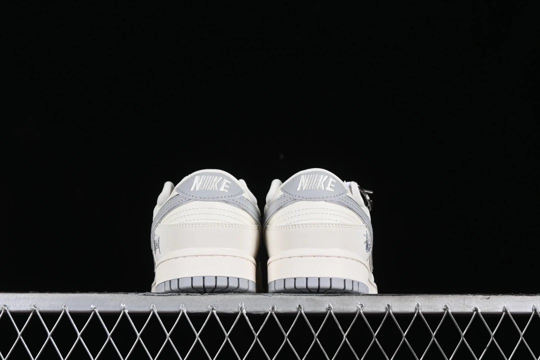 Leather Skate Shoes Ivory Gray - Gallery Image 6 - Detailed View