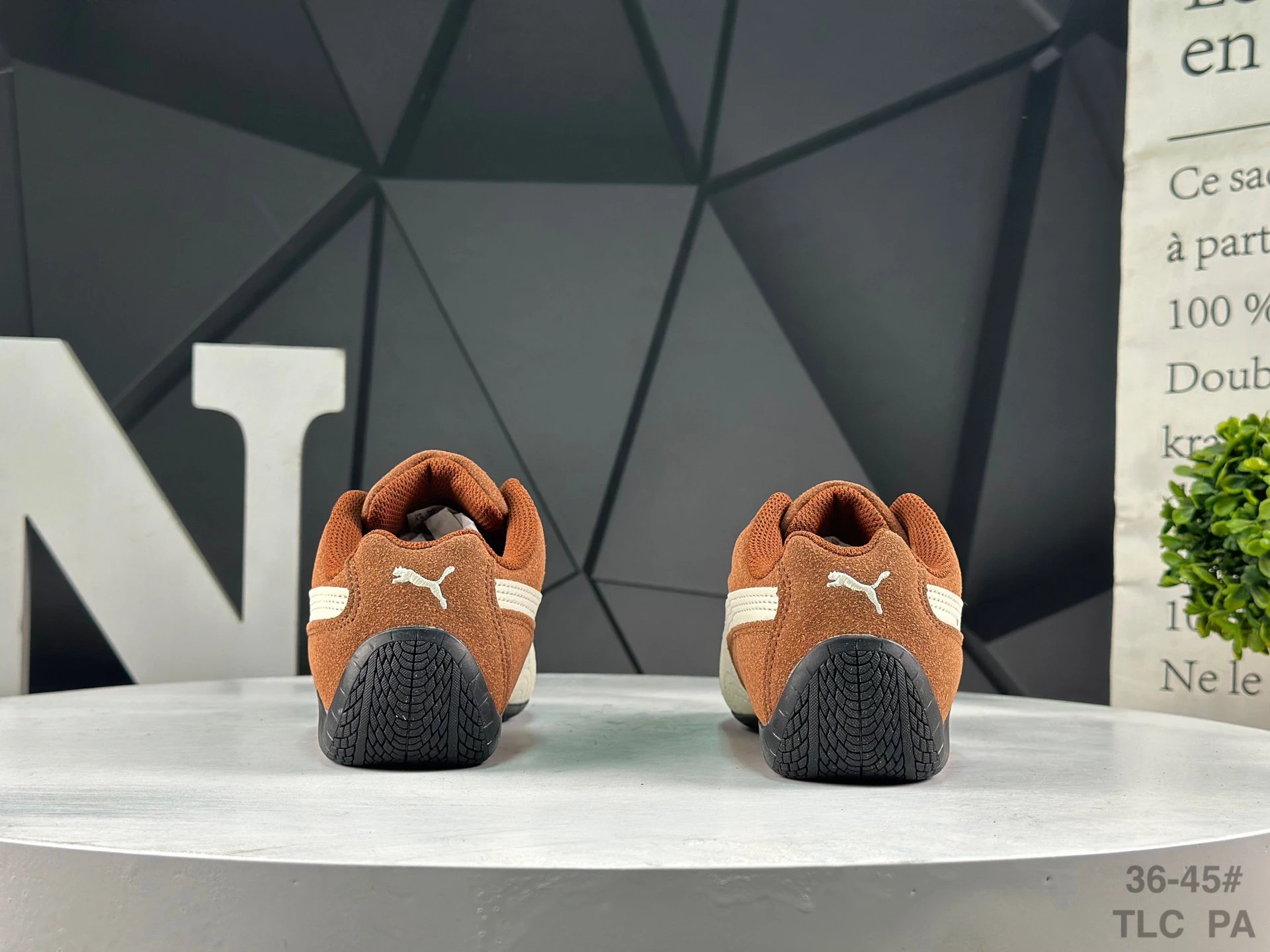 Puma Speed OG Sneakers Brown White - Gallery Image 6 - Detailed View